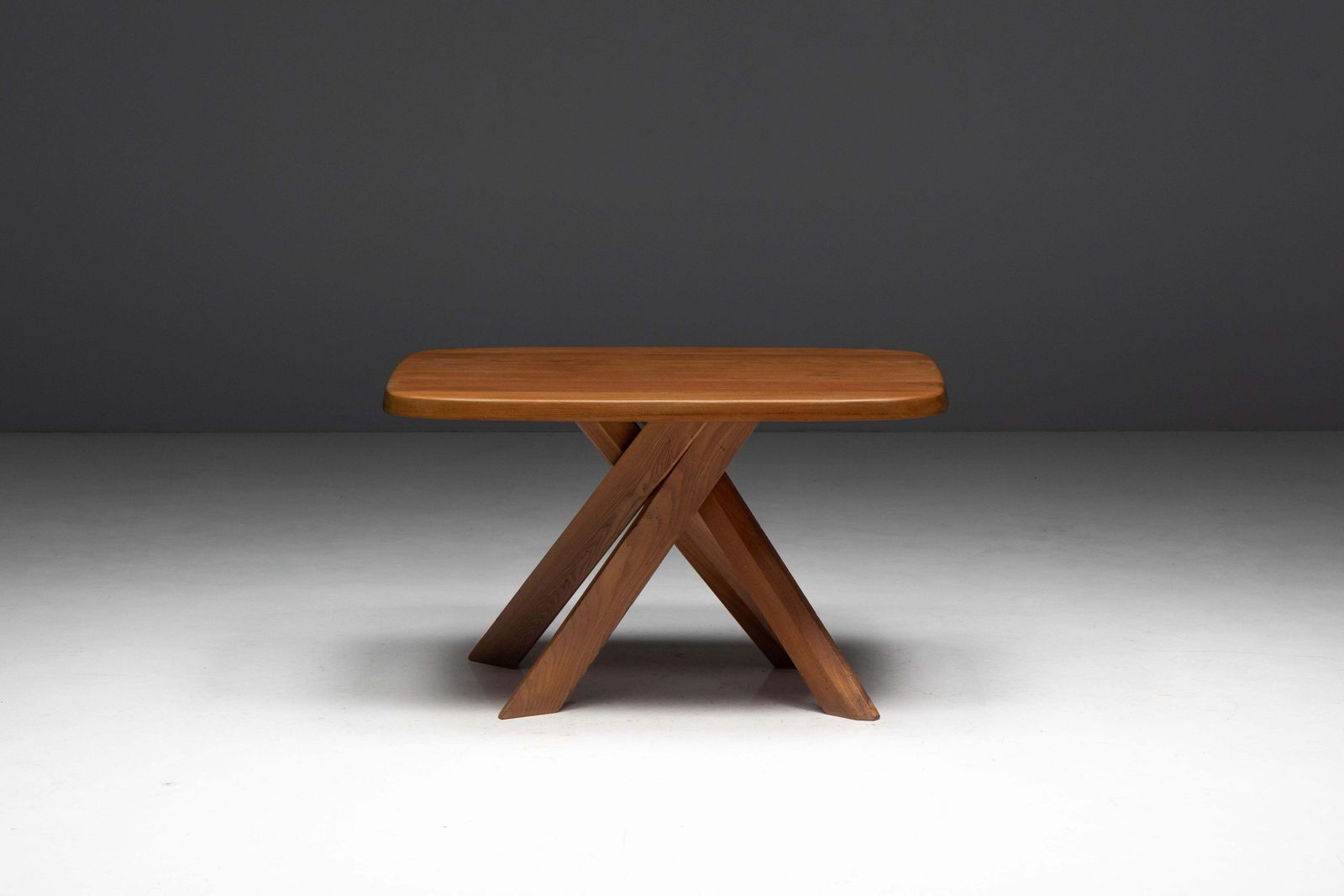 photo vinterior T35a Dining Table By Pierre Chapo, France, 1970s
