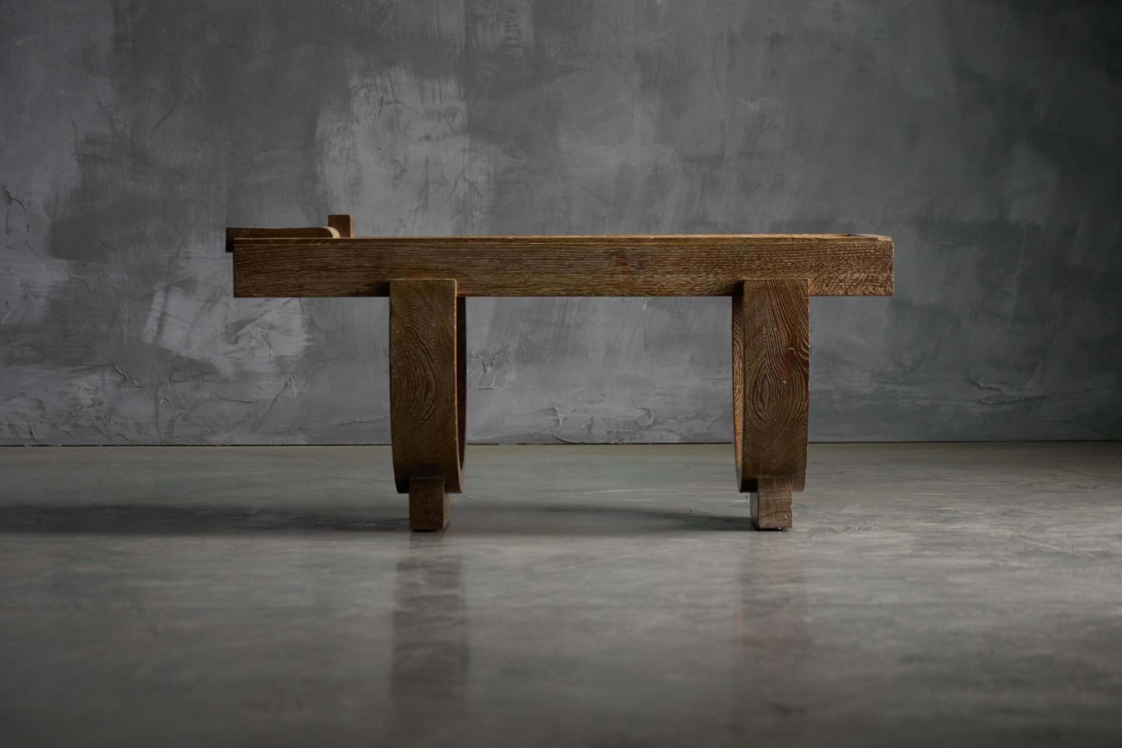 Cerused Oak Art Deco Coffee Table, France, Mid 20th Century photo buy