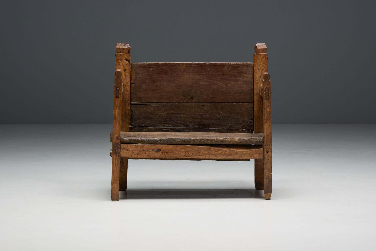 Primitive Robust Bench, France, 19th Century photo 2051.0