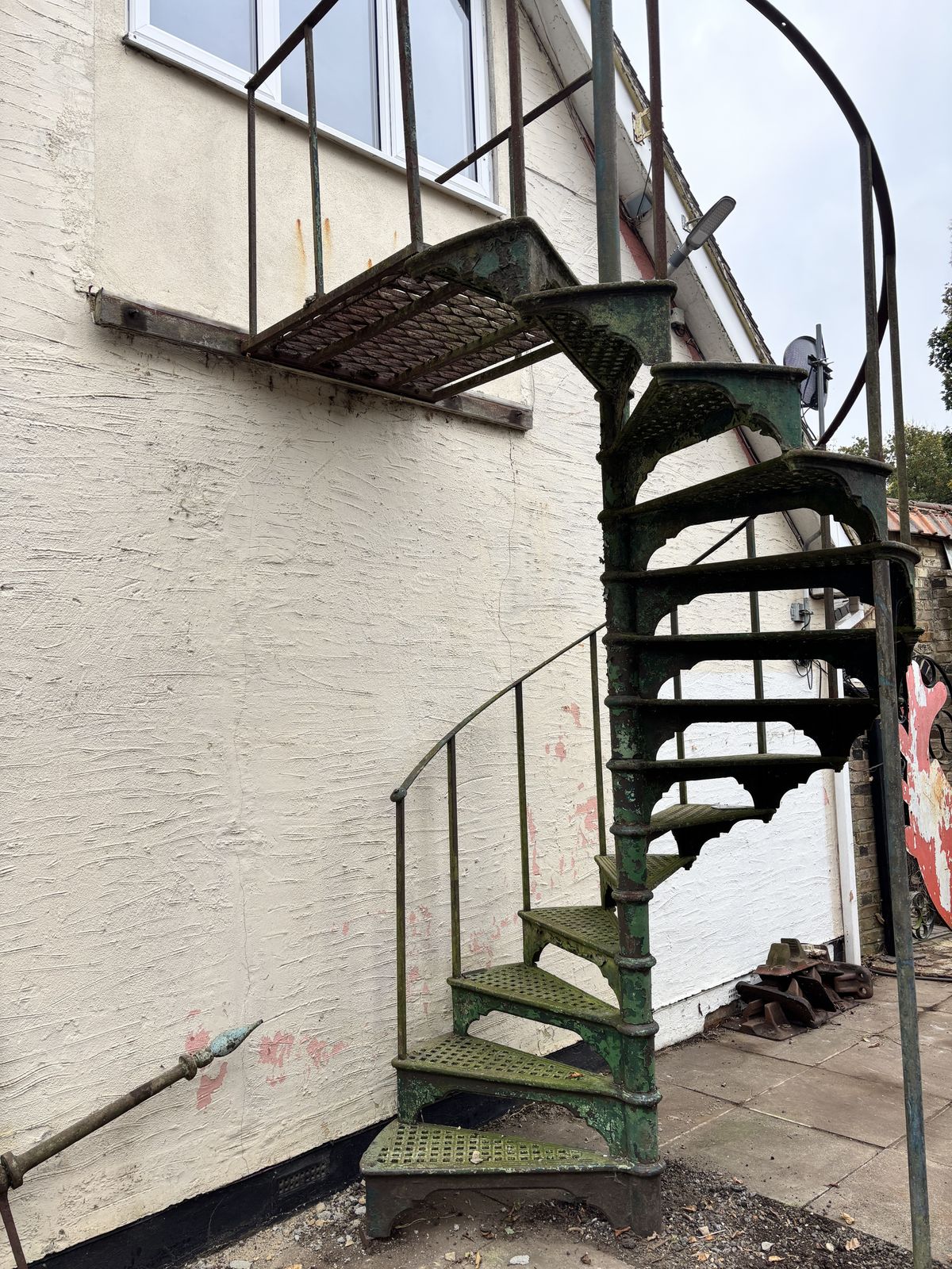 photo for sale Spiral Staircase, 1930s, Cast Iron