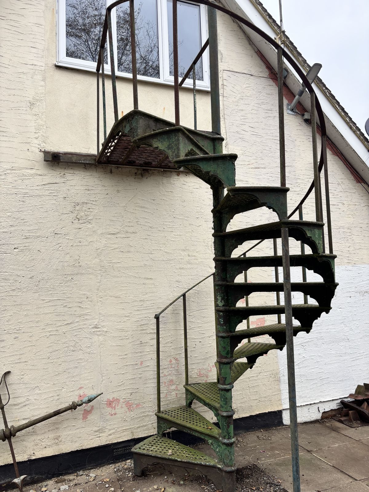 Spiral Staircase, 1930s, Cast Iron