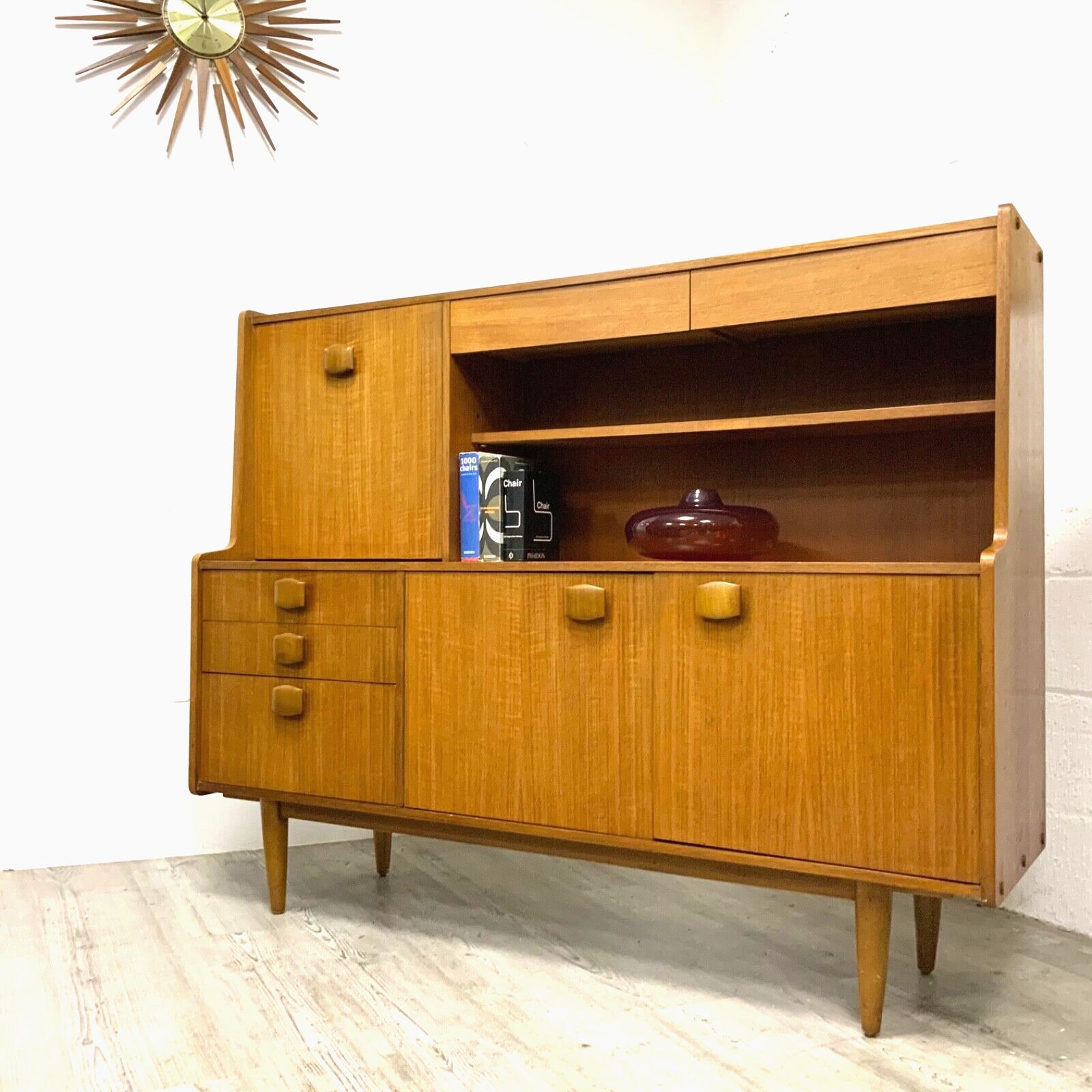 Vintage Sutcliffe Teak Sideboard Highboard Drinks Cabinet Mid Century Retro