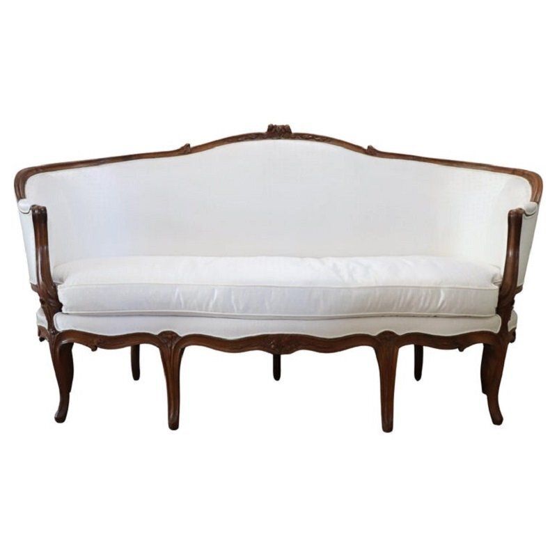Antique Walnut Sofa, Late 1800s