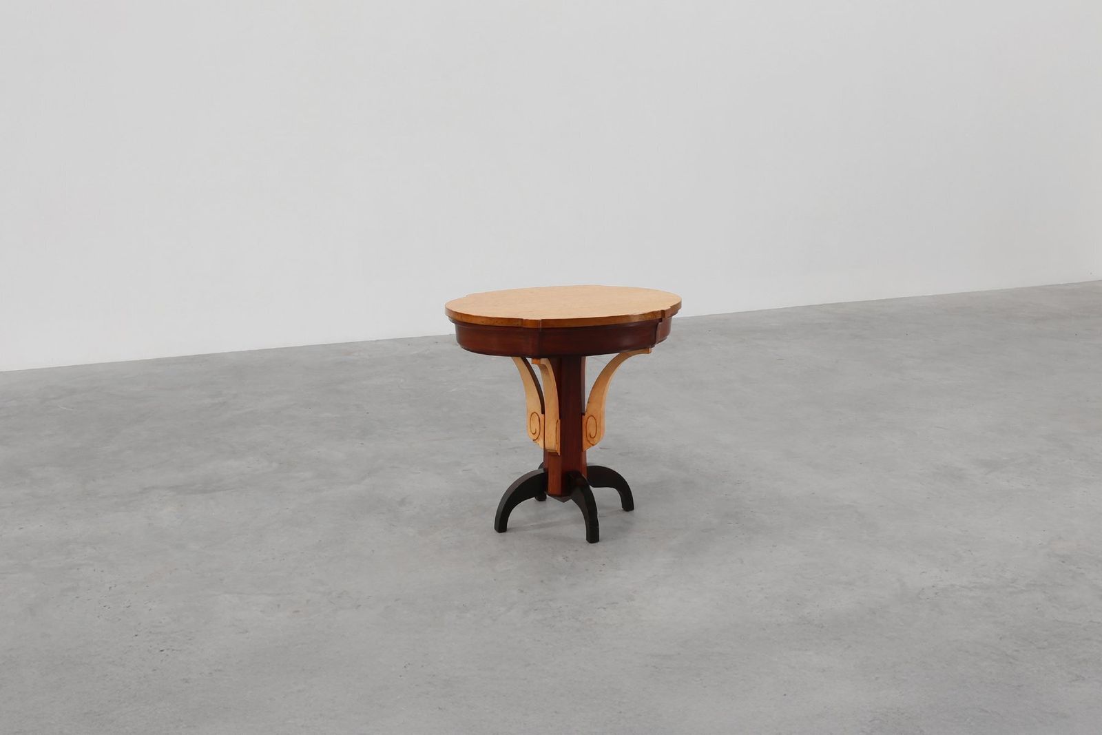 Art Deco Wooden Side Table, France, 1930s photo vinterior