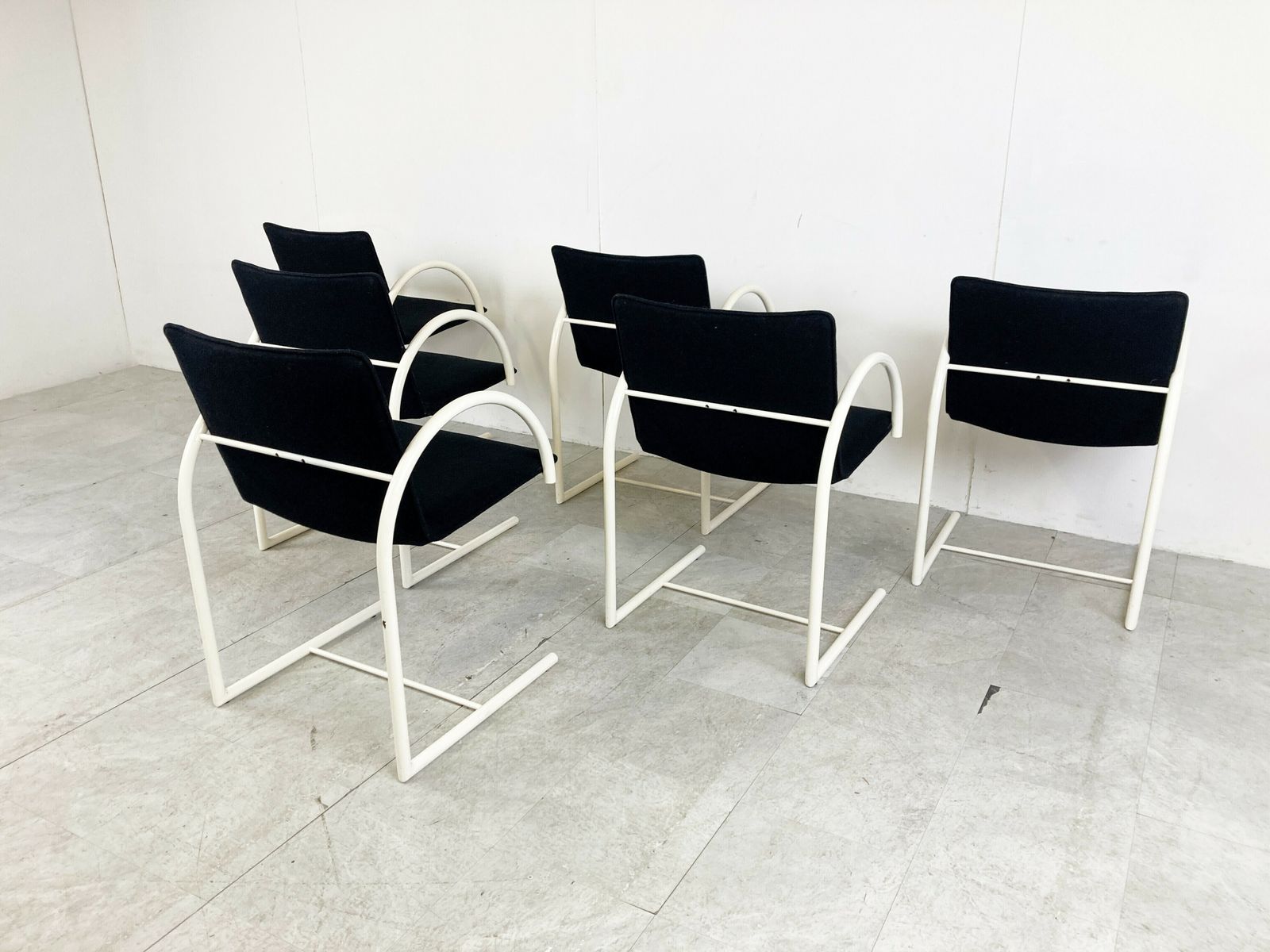 Postmodern Cirkel Dining Chairs By Metaform, 1980s, Set Of 6 photo vinterior