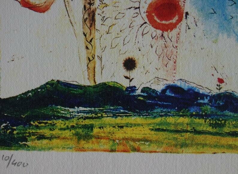 Fine Surrealist Limited Edition Print, Salvador Dali, Signed & Numbered In Pencil photo Art