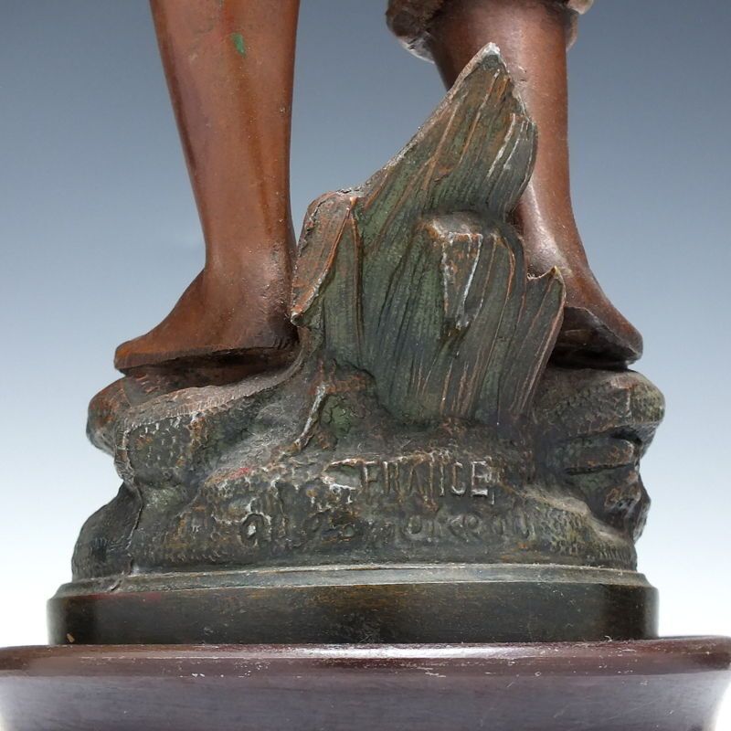Signed Pair Of 19th Century French Spelter Sculptures By Auguste Moreau C1900 photo vinterior