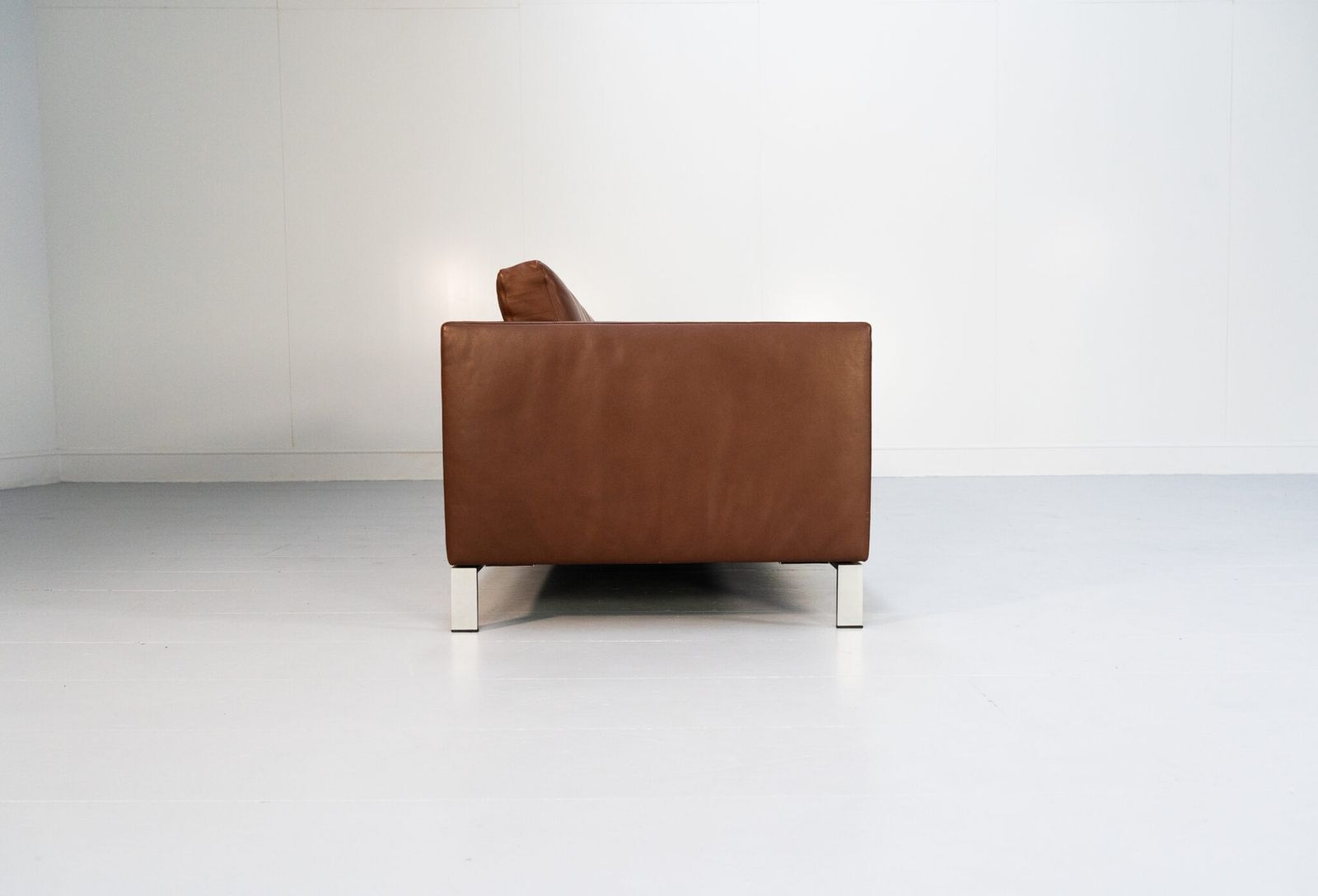 photo for sale Walter Knoll “Foster 502.30” 3 Seat Sofa – In Dark Brown Leather