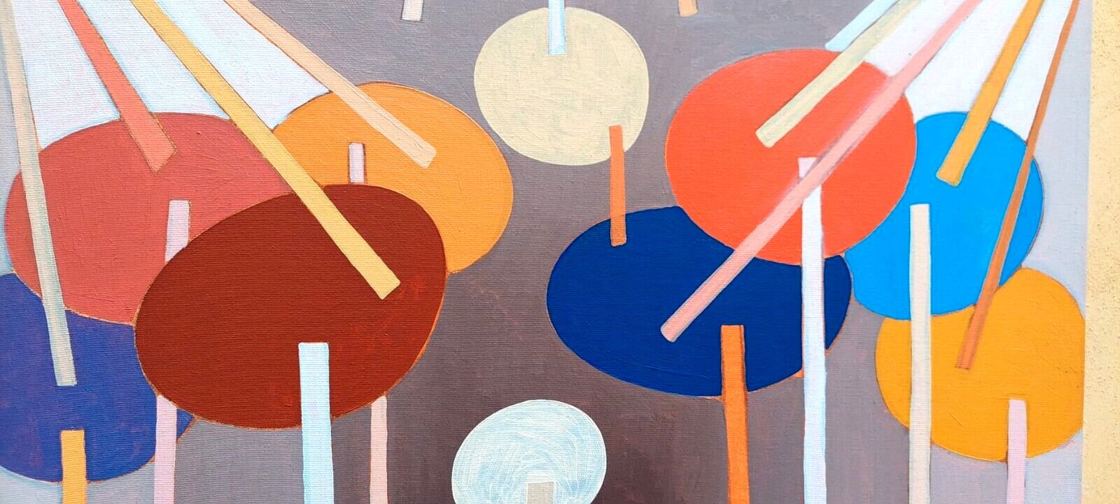 Franco Balleri 1974 Abstract Painting Oil On Canvas photo 170.0