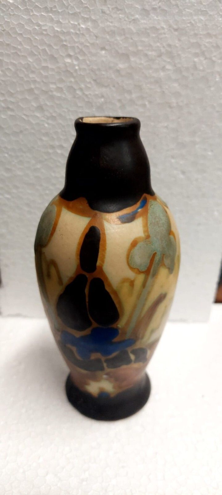 Ceramic Vase Montoise Bergen, Antoine Dubois, Belgium, Art Deco 1920 1930 photo buy