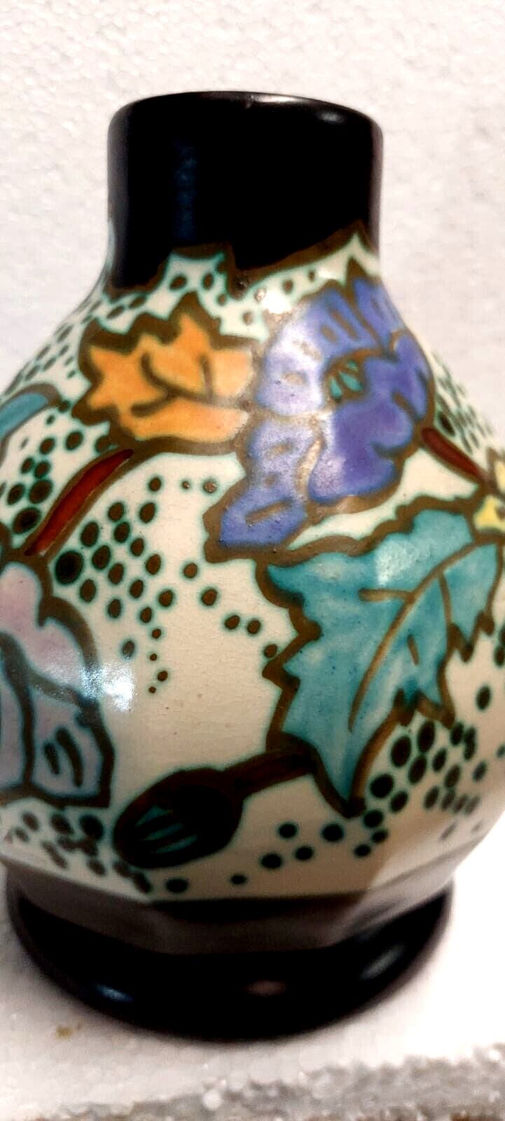 Ceramic Vase Montoise Bergen, Antoine Dubois, Belgium, Art Deco 1920 1930 photo Home Decor