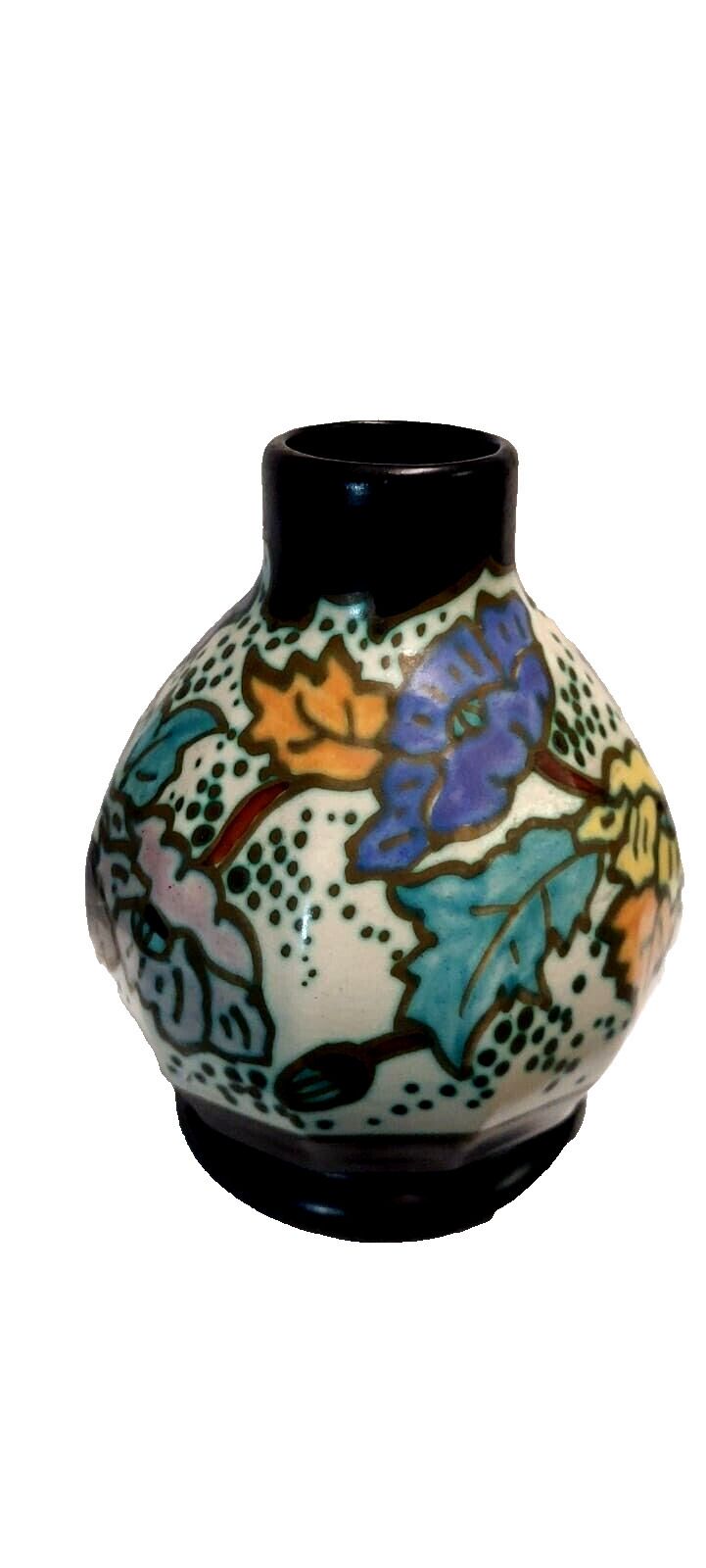 Ceramic Vase Montoise Bergen, Antoine Dubois, Belgium, Art Deco 1920 1930 photo buy