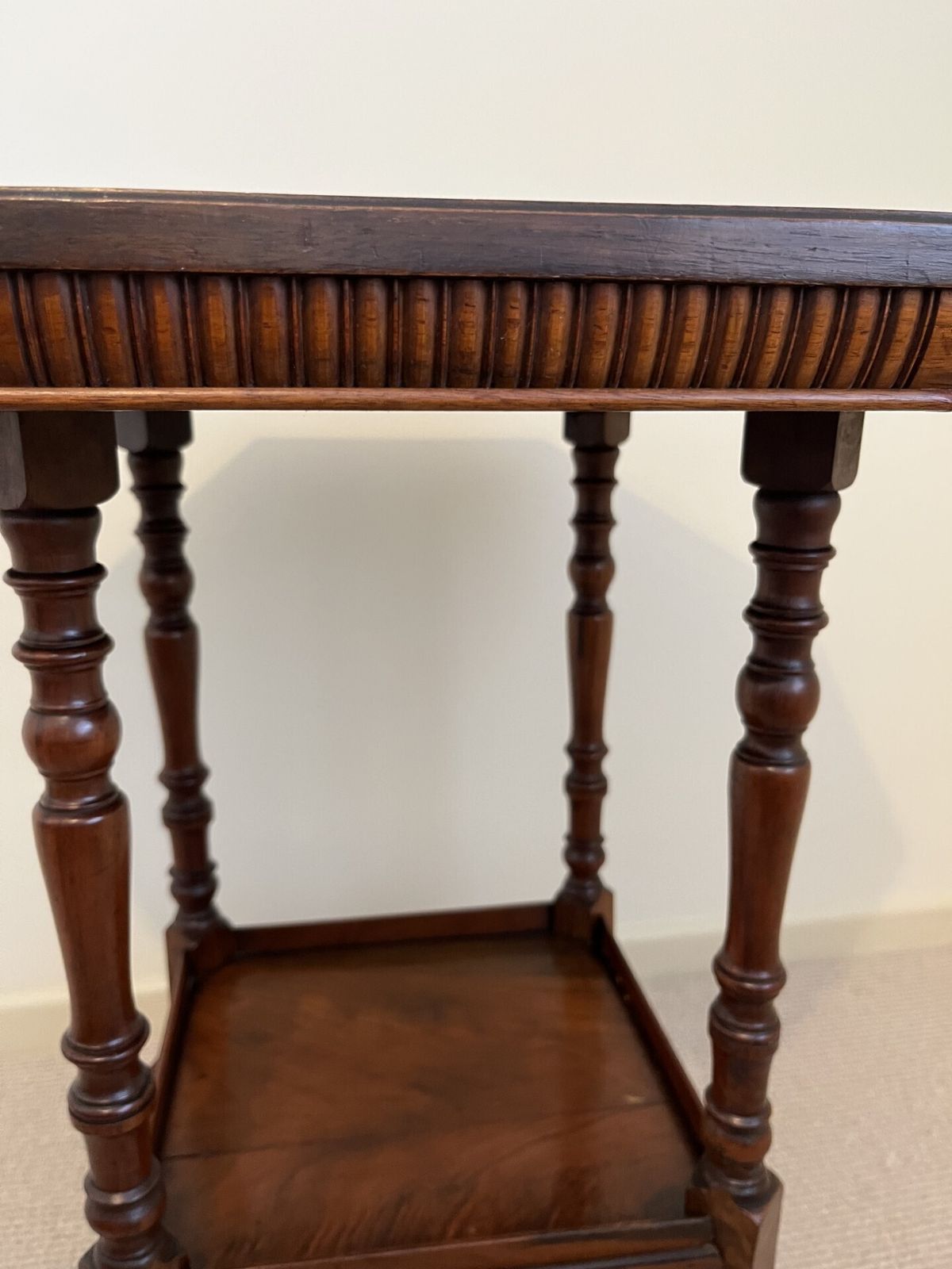 Shoolbred Aesthetic Movement Side Table In Walnut photo Furniture