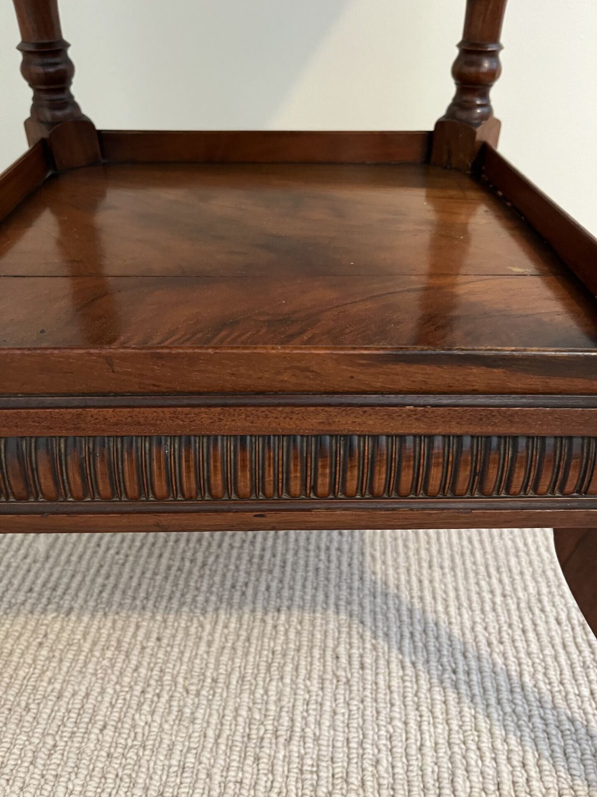 photo furniture Shoolbred Aesthetic Movement Side Table In Walnut