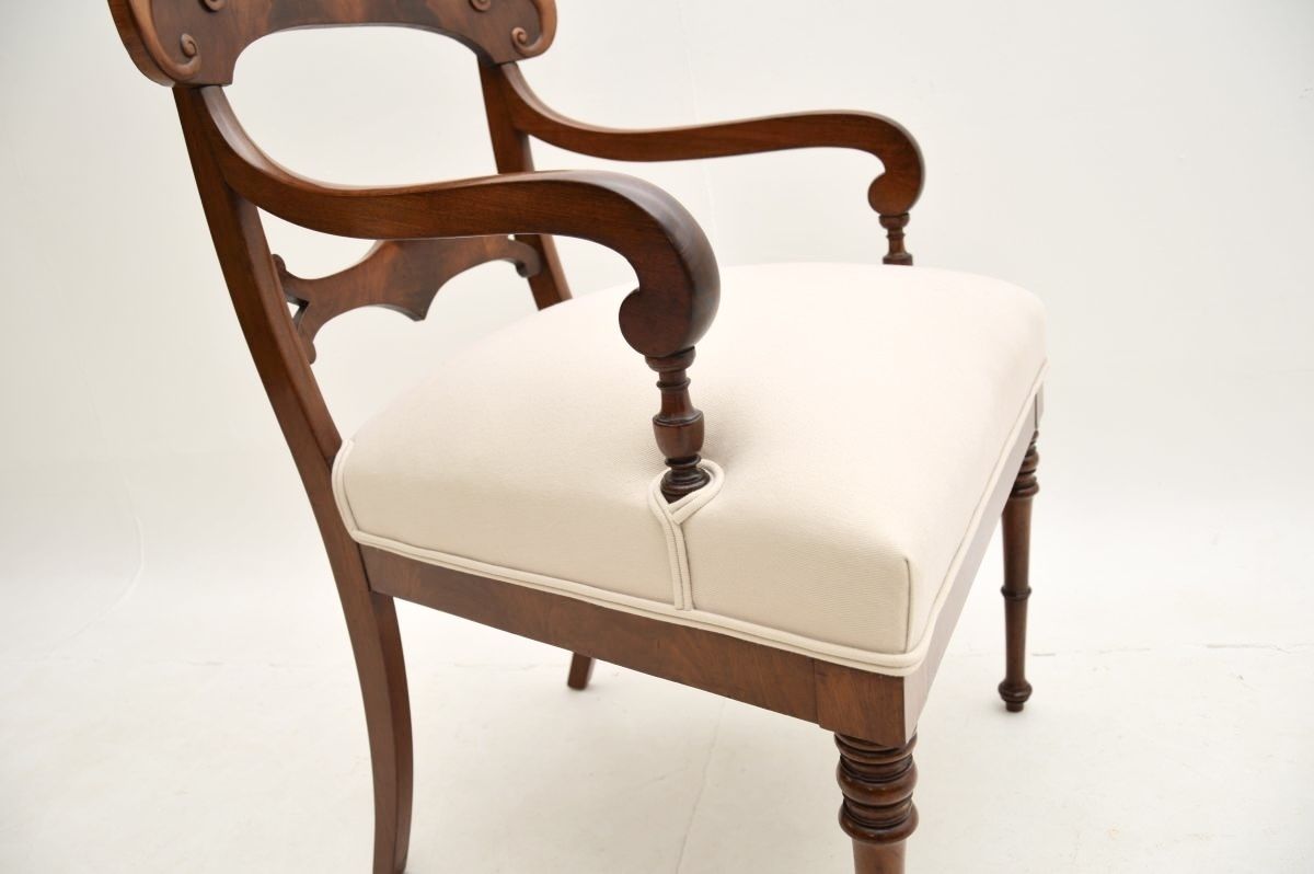 photo furniture Pair Of Antique Swedish Mahogany Armchairs