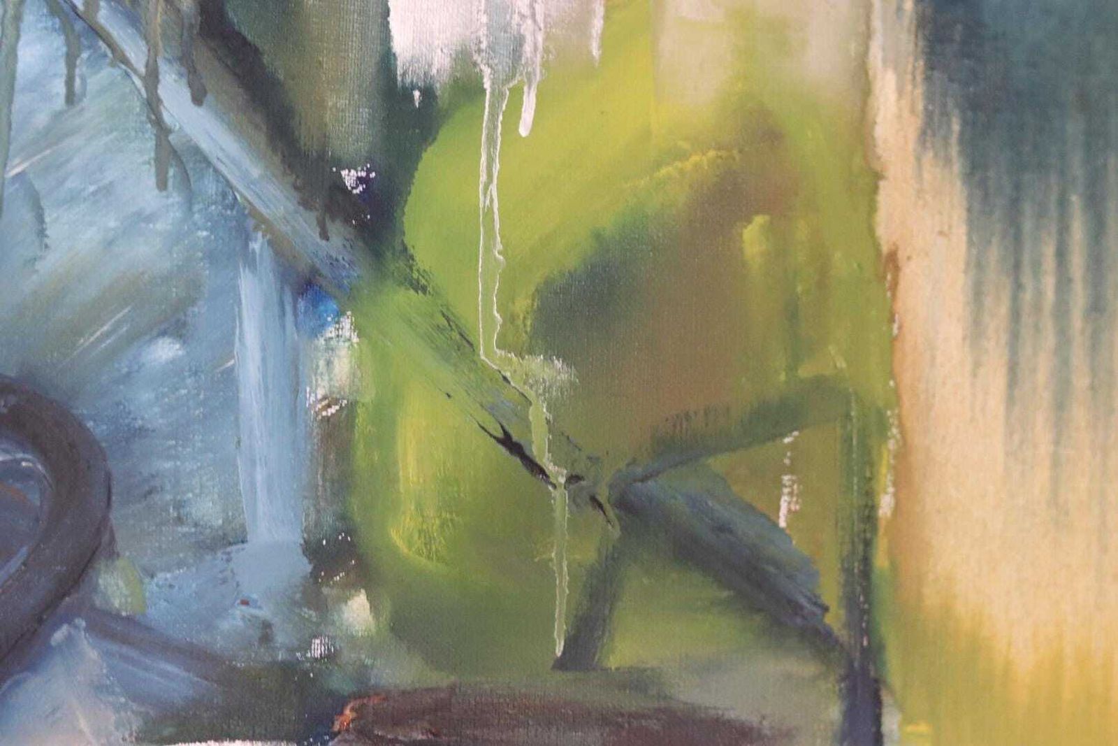 photo vintage Original Swedish Oil On Canvas – “Vibrant Still Life” – Framed  74 × 54 Cm (29.1" × 21.3")