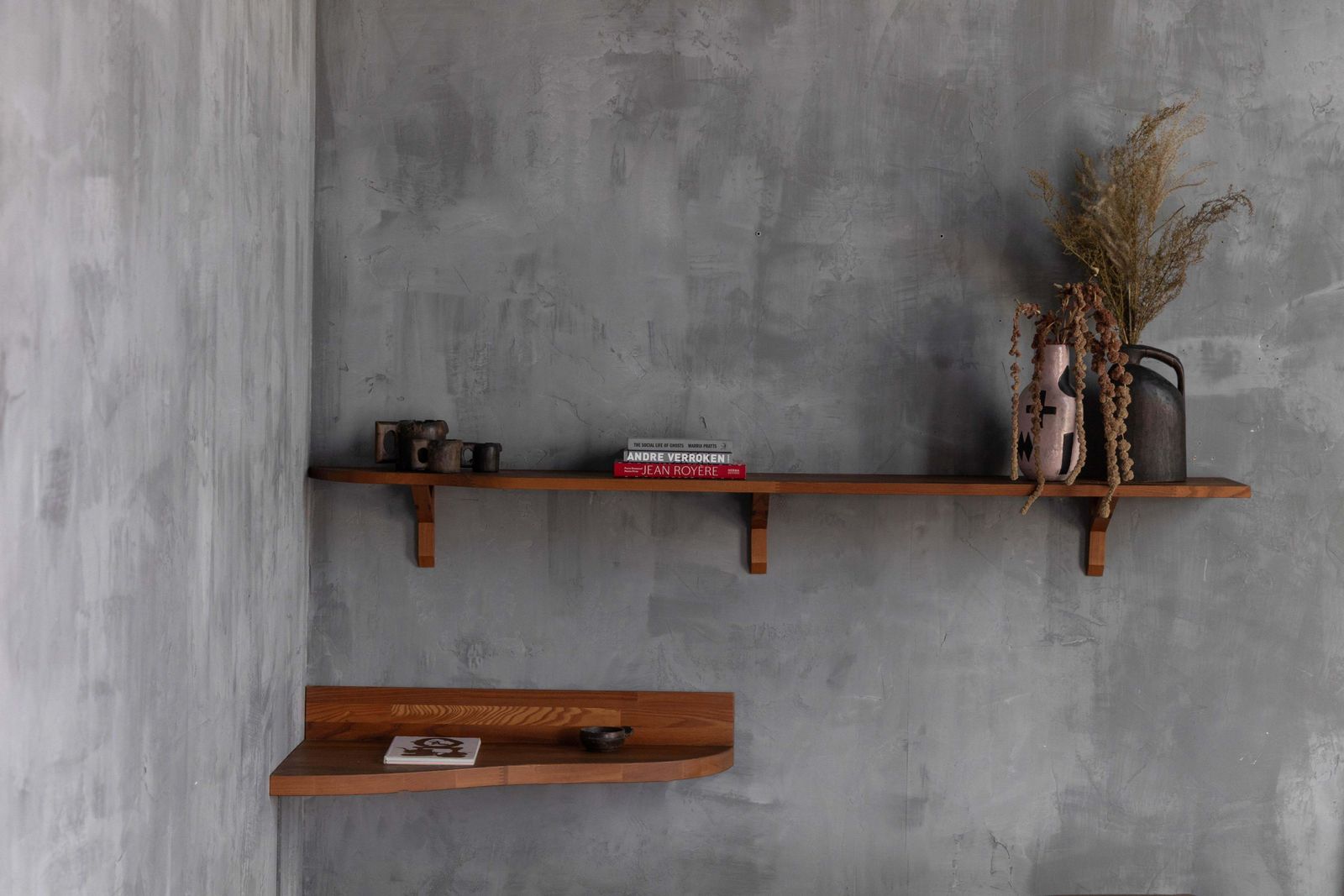 Custom Wall Console By Pierre Chapo, France, 1970s photo vintage