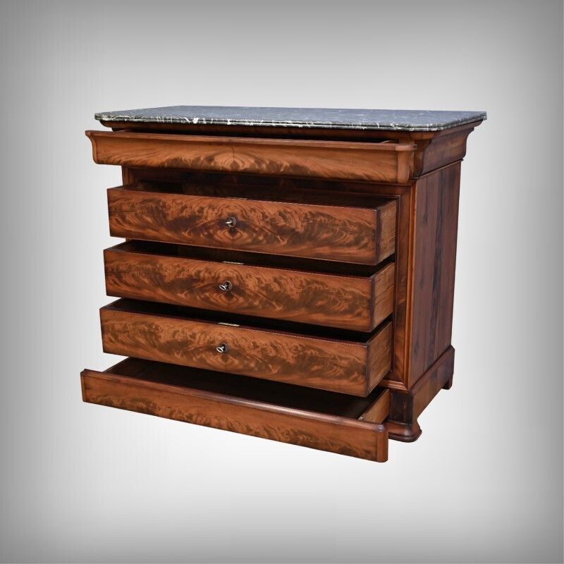 Mahogany Chest Of Drawers, Louis Philippe Style – Late 19th Century photo furniture