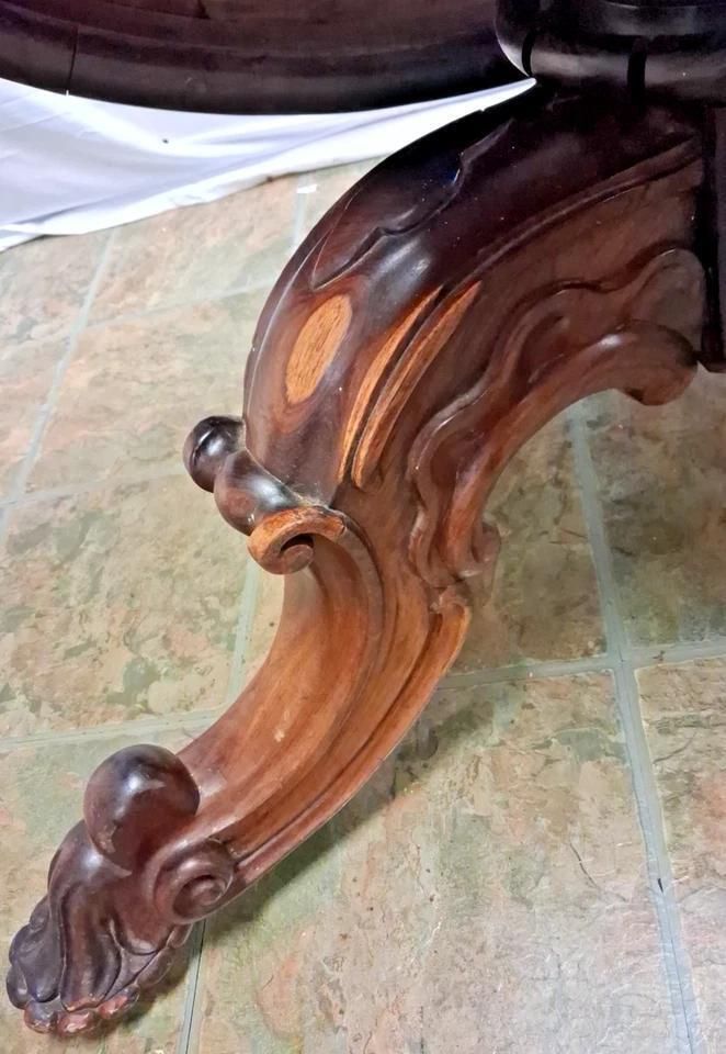 Antique William IV Rosewood Tilt Top Table Circular Top With Ogee Edge photo 475.0