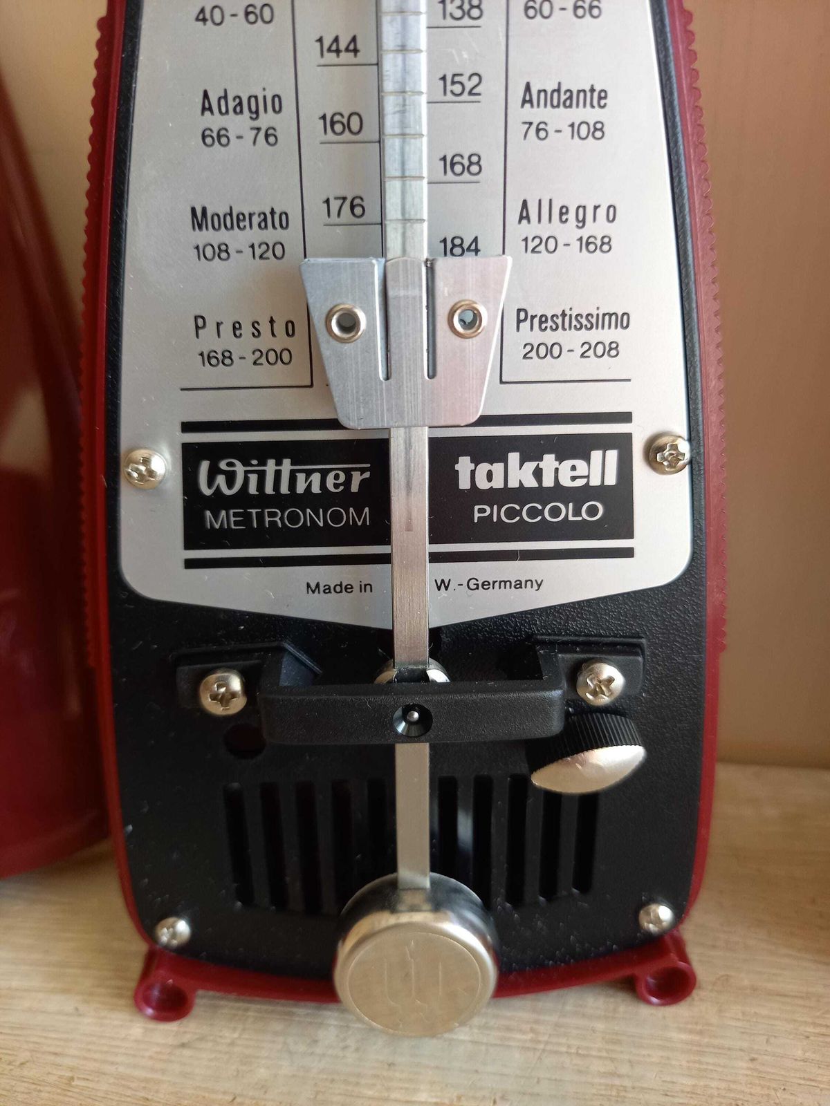 Metronome Wittner Taktell Piccolo 1970s Boxed photo furniture