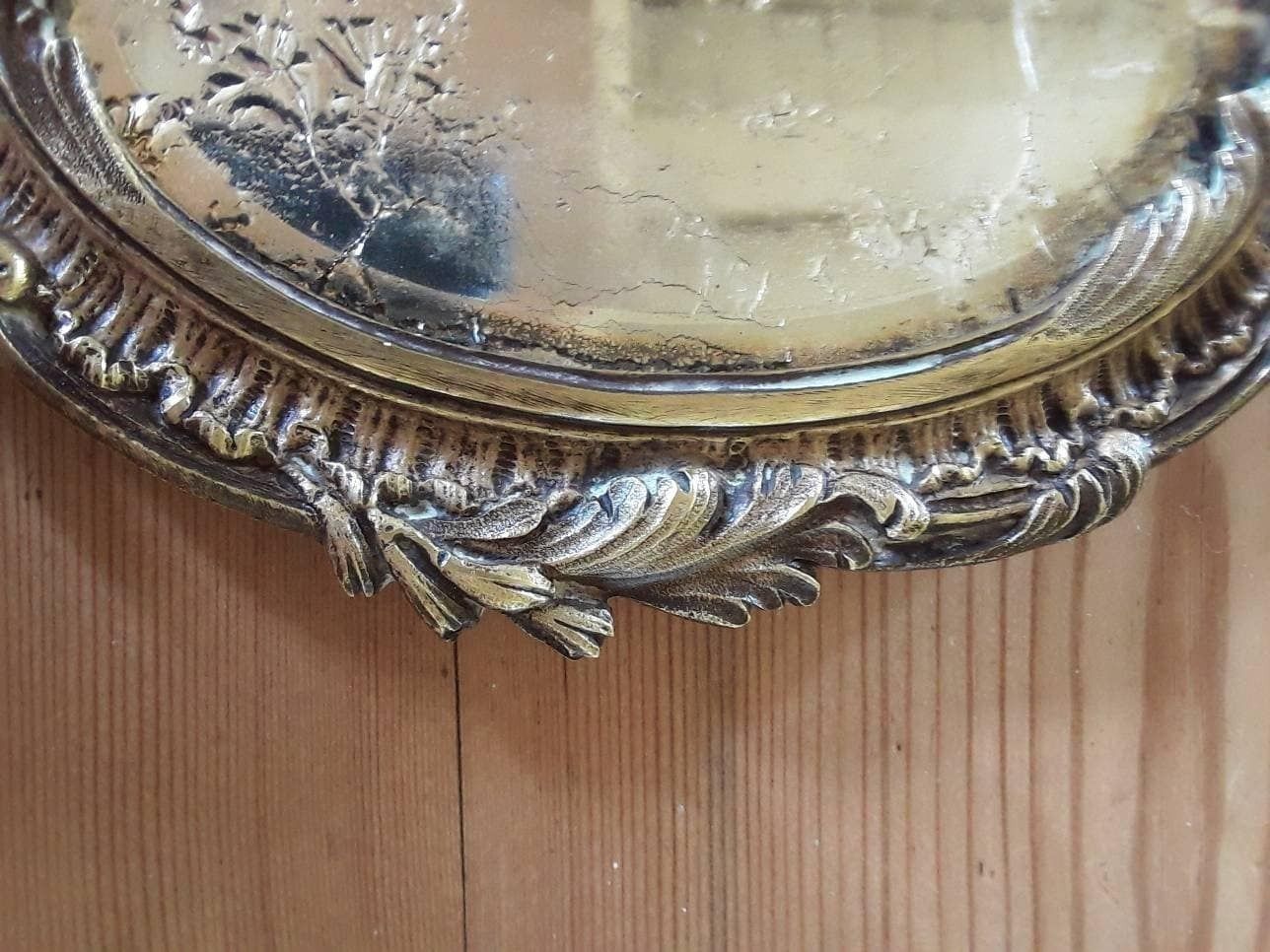 photo furniture Antique Bronze Hand Mirror French Shabby Chic