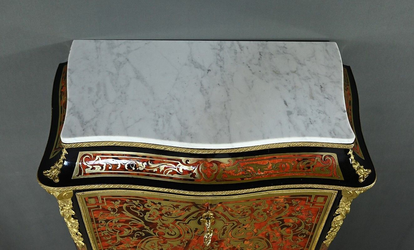 Secretary In “Boulle” Marquetry, Napoleon III Period – Mid 19th Century photo vinterior