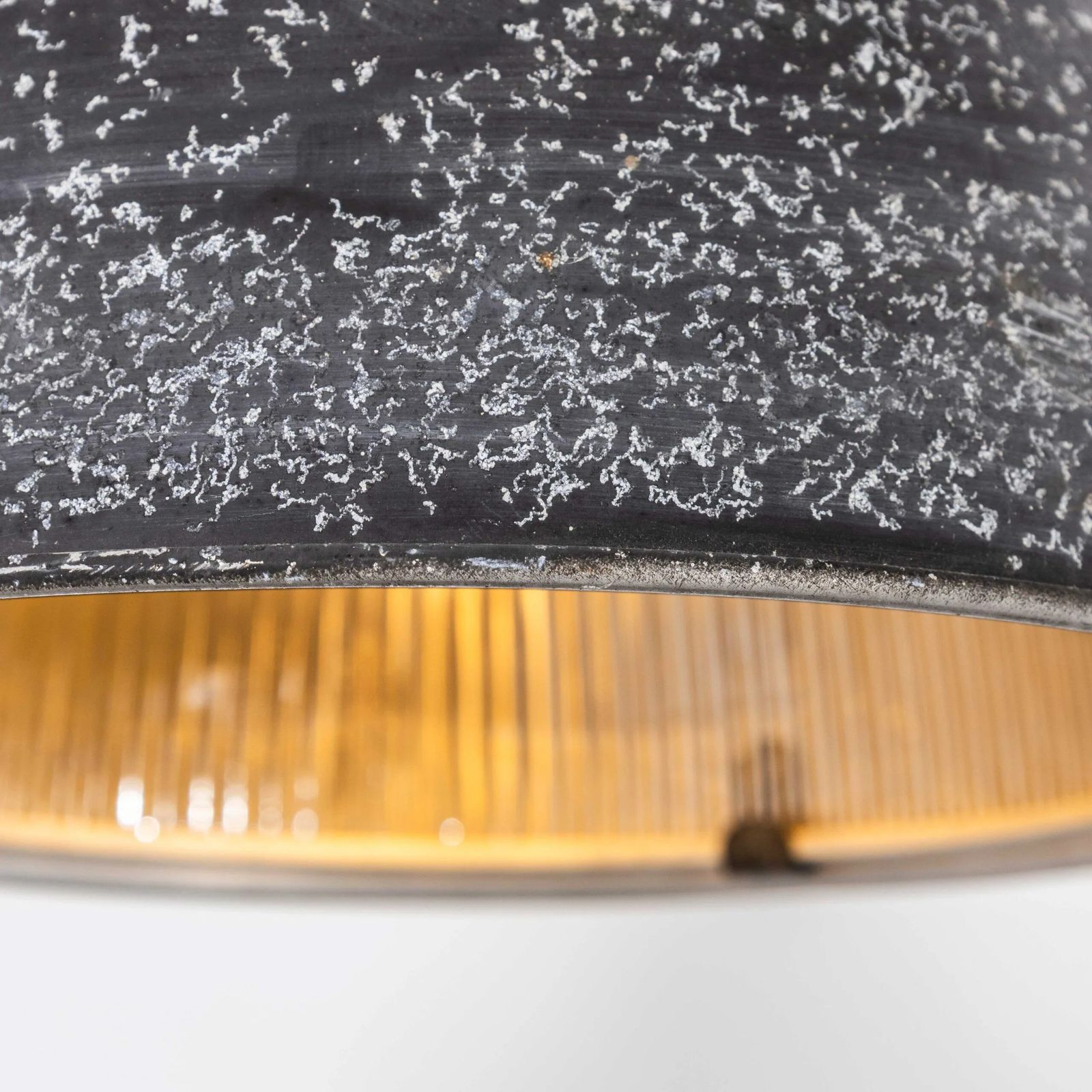 1940’s Original Holophane Mottled Prismatic Pendant Lamps photo buy
