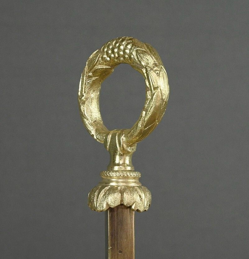 Large Gilt Bronze Hot Water Bottle Lamp, Louis XVI Style – Part 1 Of The 20th Century photo vinterior