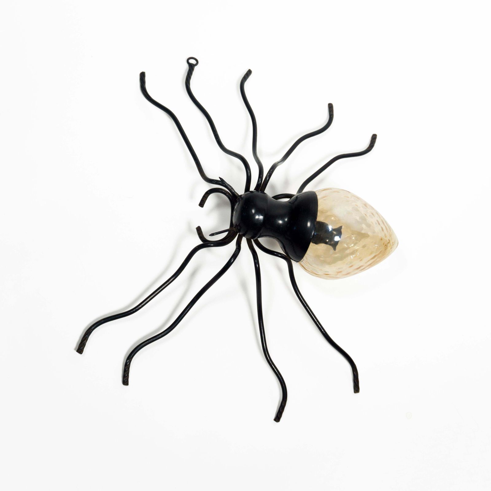1960s Mid Century Modern Italian Murano Glass Spider Wall Lamp Sconce photo for sale