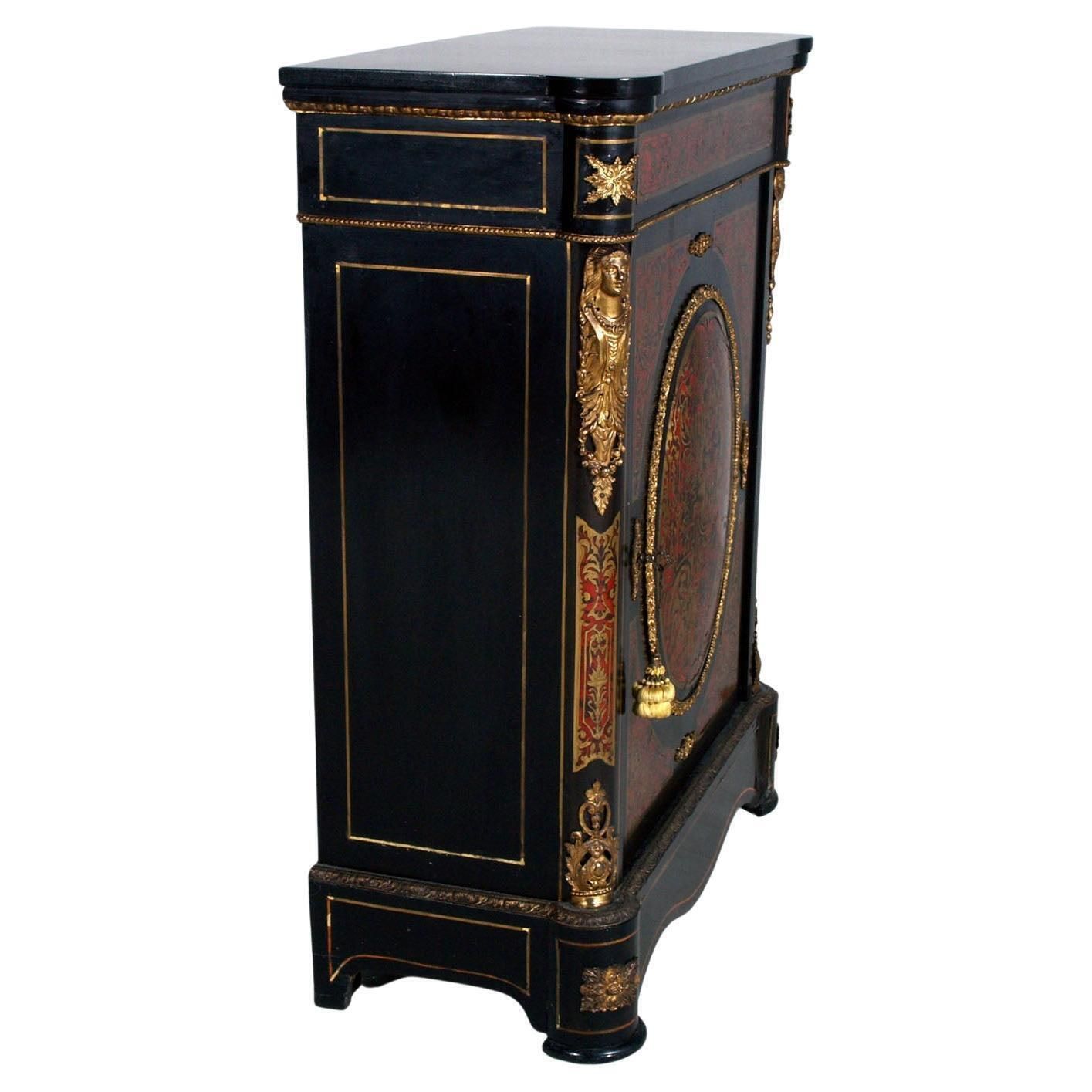 Boulle Style Cabinet , Credenza 19th Century, From A Venetian Countryside Villa photo for sale