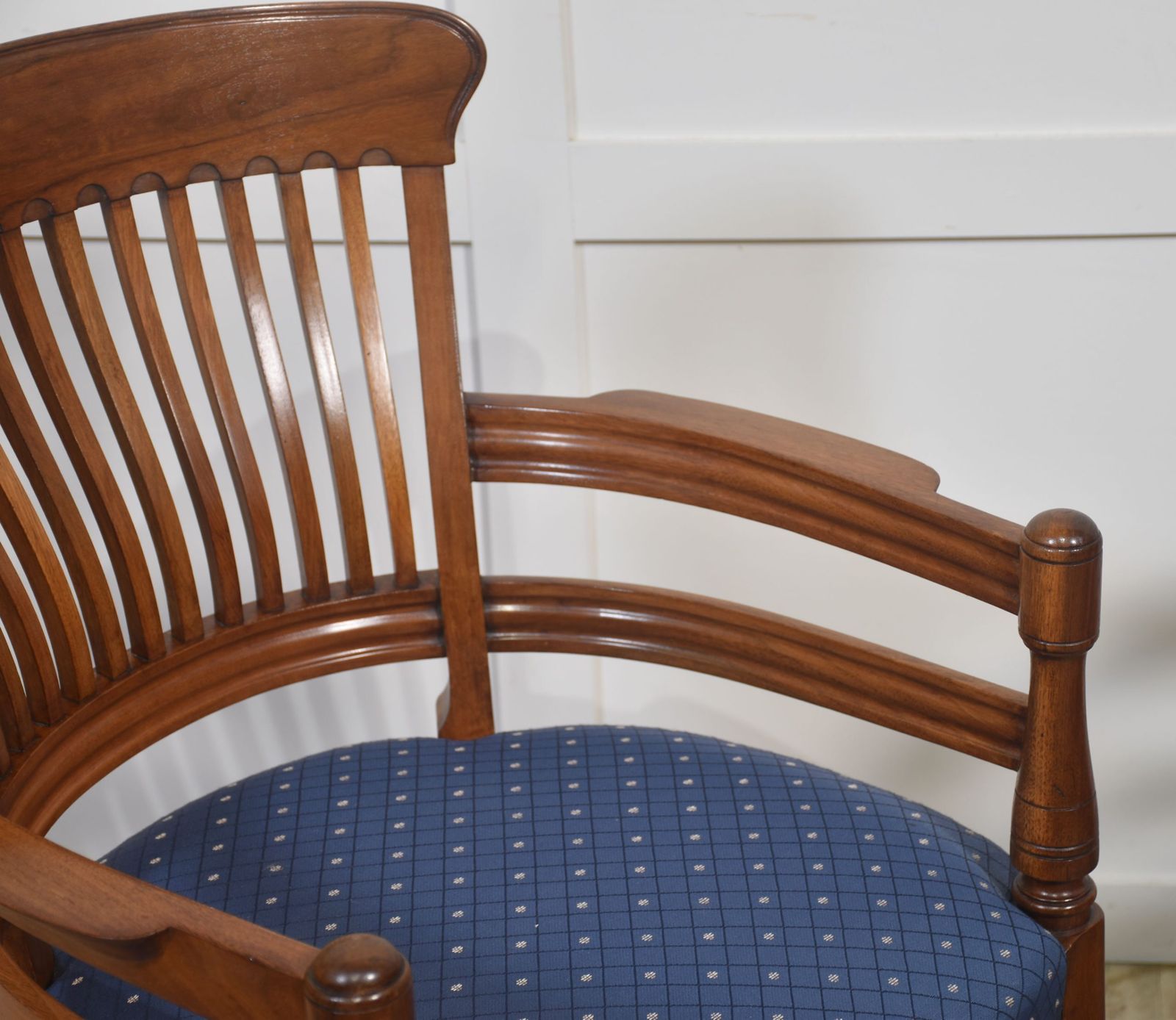 photo furniture Pair Of Mahogany Elbow Chairs In The Manner Of E.W. Godwin