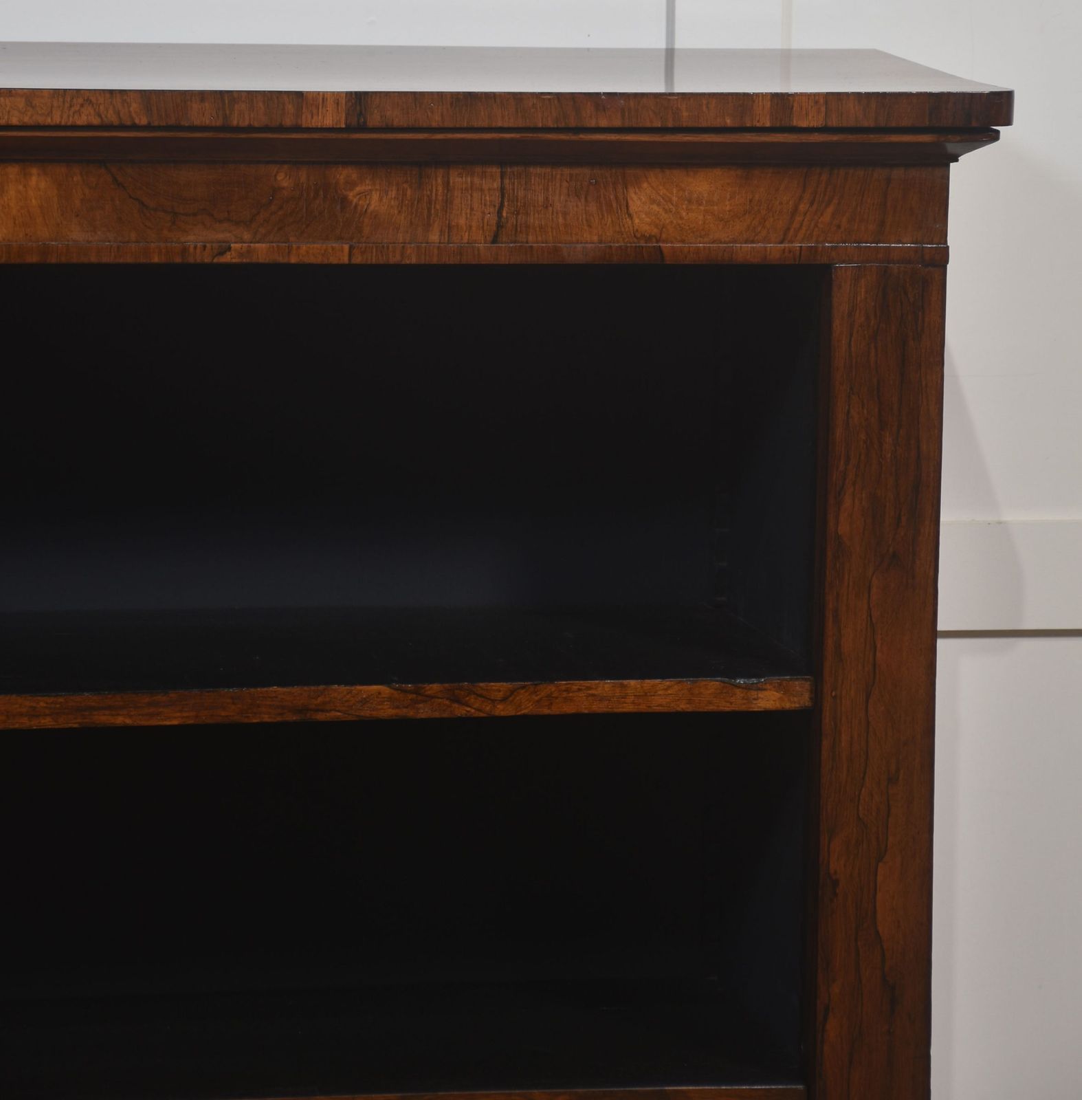 19th Century Rosewood Open Bookcase photo vintage