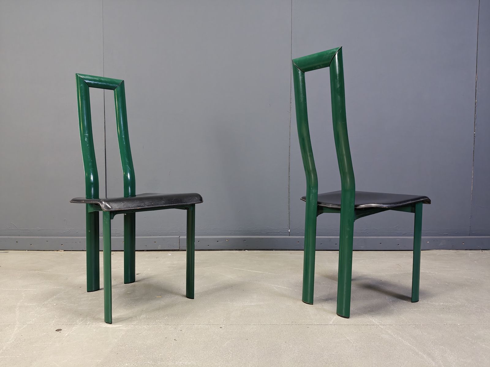 Italian Model Regia Dining Chairs By Antonello Mosca For Ycami, 1980s, Set Of 5 photo 800.0