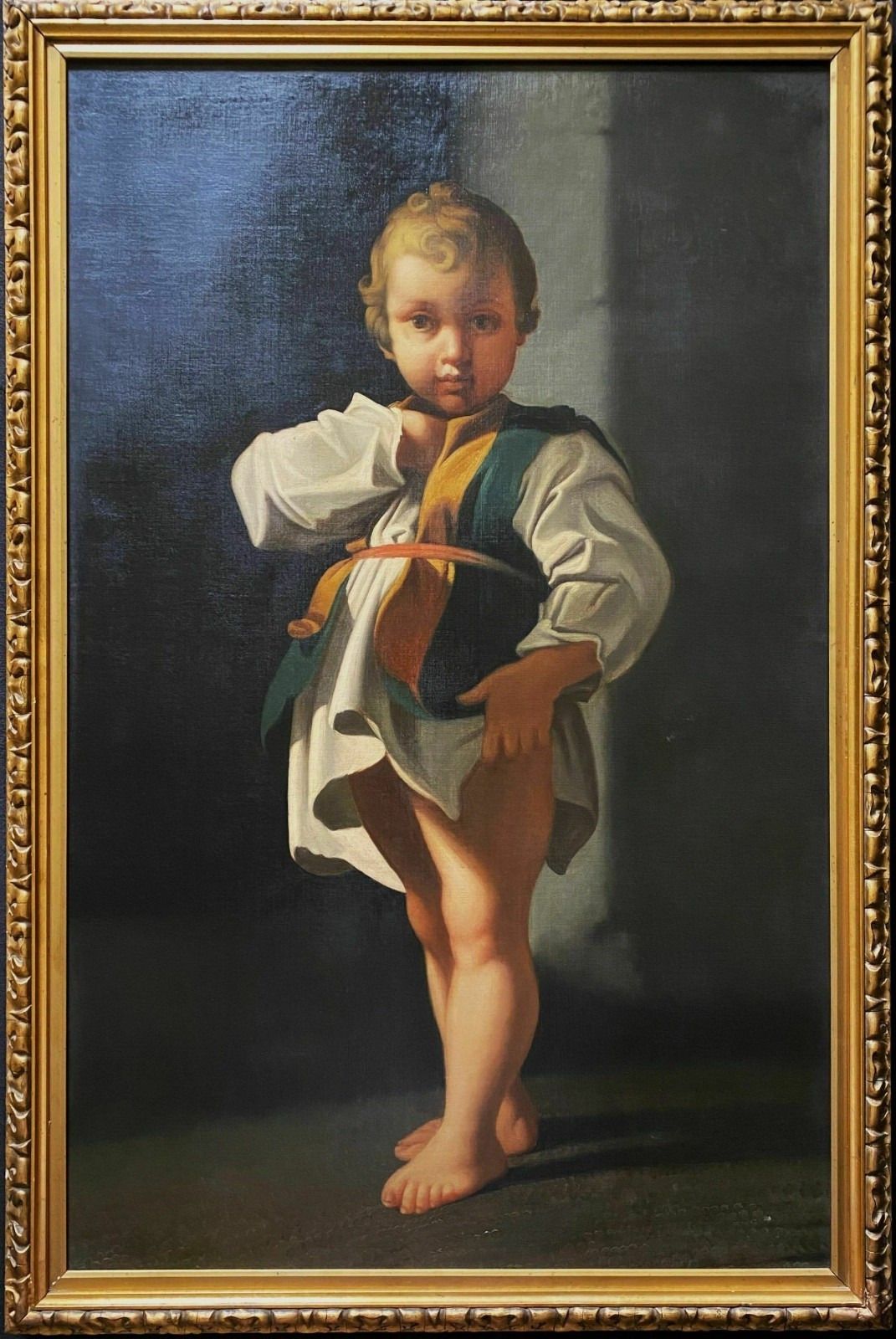 C. 1790 Baroque Oil Painting Portrait Study Aft: Bartolomeo Schedoni (1578 1625)