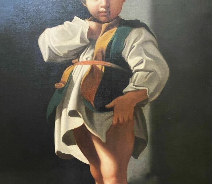 C. 1790 Baroque Oil Painting Portrait Study Aft: Bartolomeo Schedoni (1578 1625) photo vintage