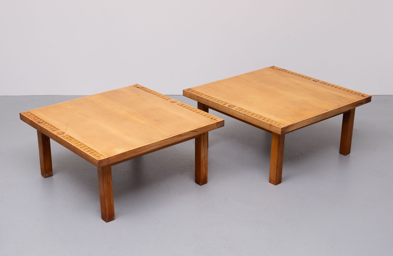 Maple Wood Coffee Tables 1930s Holland