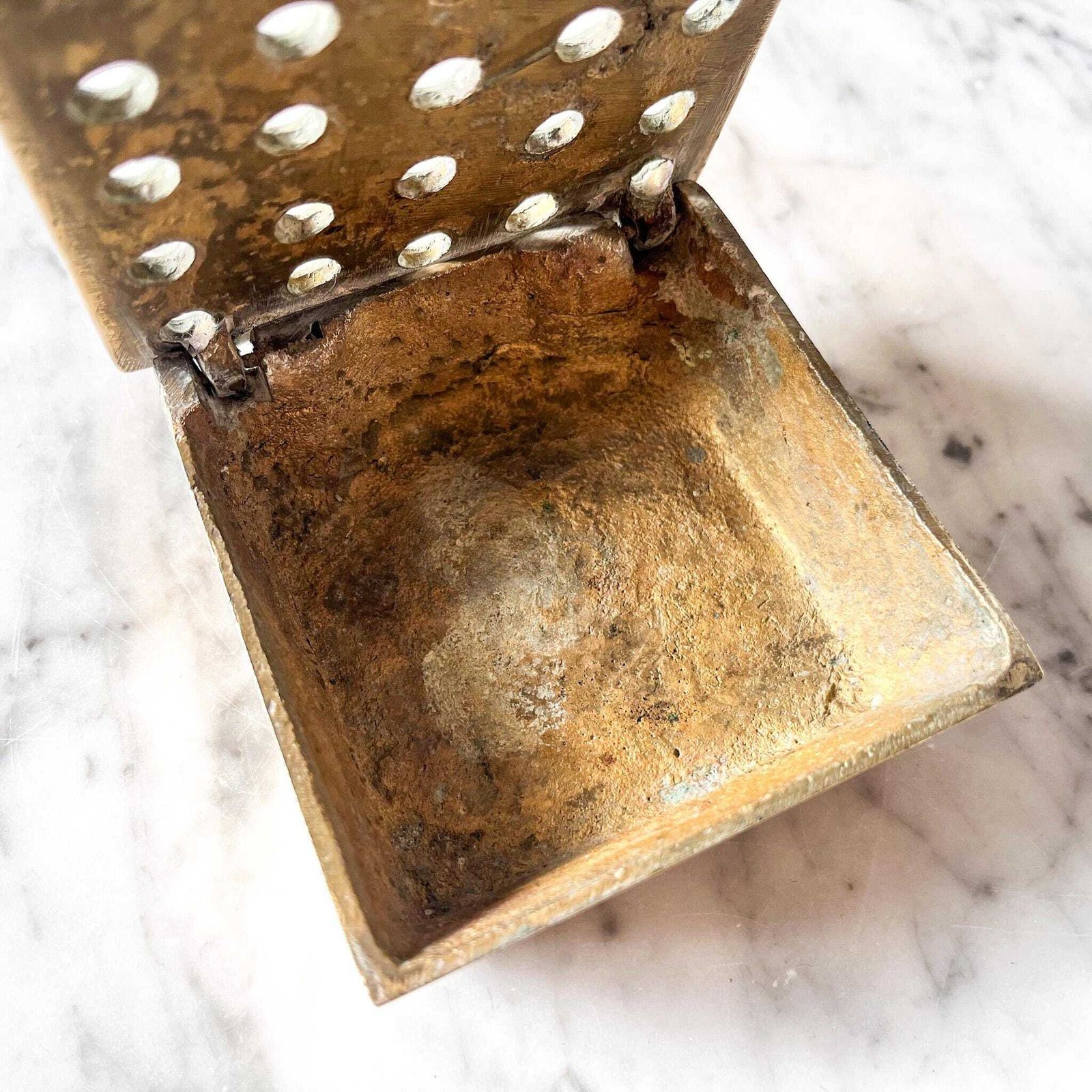 Mid Century Brass Ashtray / Decorative Box In Ultima 15 Style photo 115.0