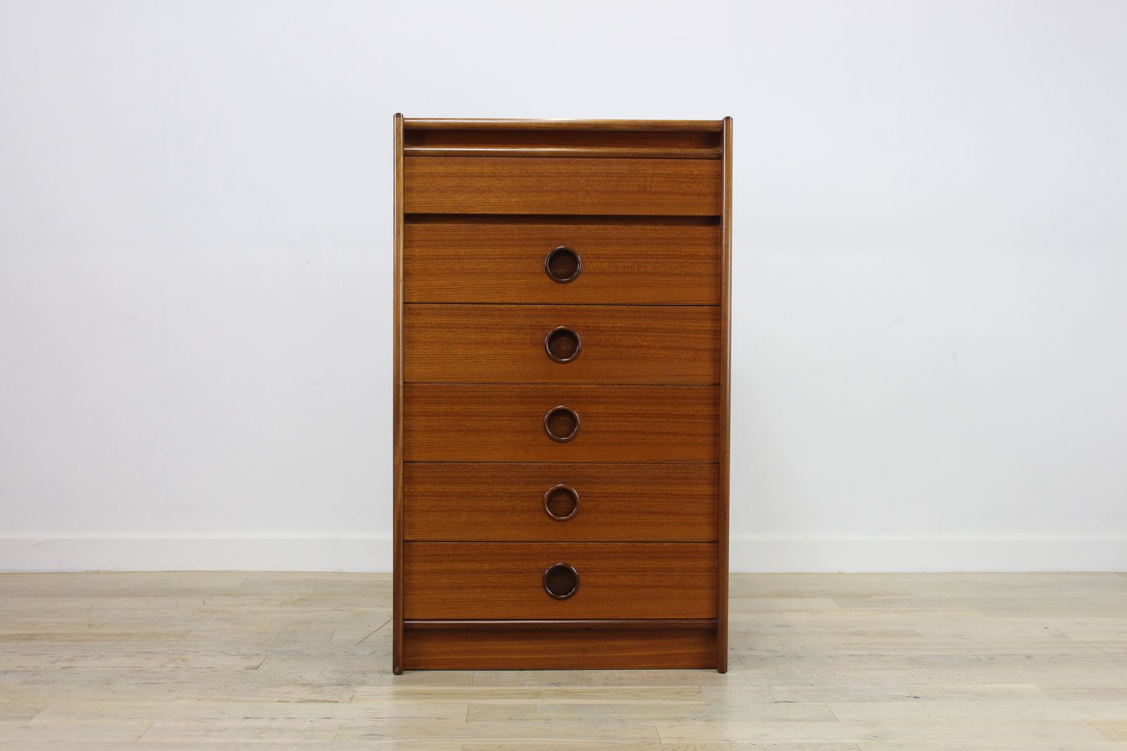 Late 1960’s Bath Cabinet Makers Teak Chest Of Drawers photo furniture