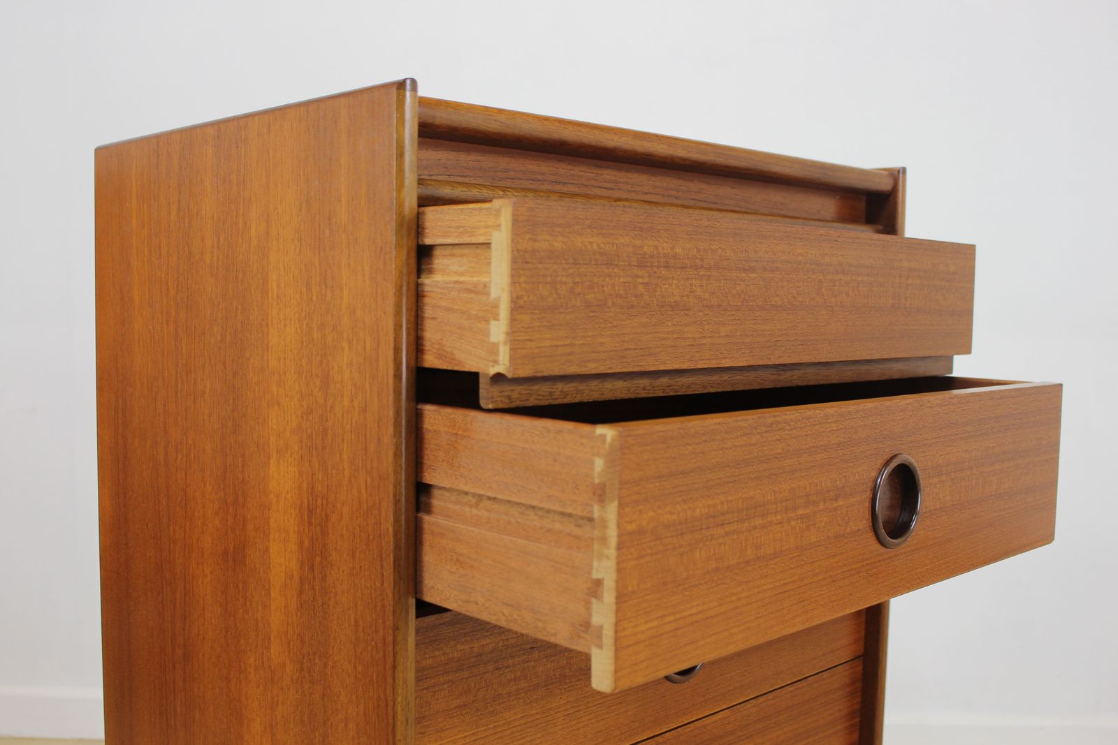 575.0 Late 1960’s Bath Cabinet Makers Teak Chest Of Drawers photo