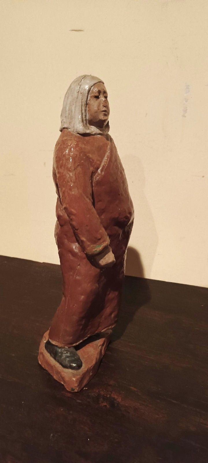 Antique Terracotta Sculpture Depicting Female Figure Early 900s photo for sale
