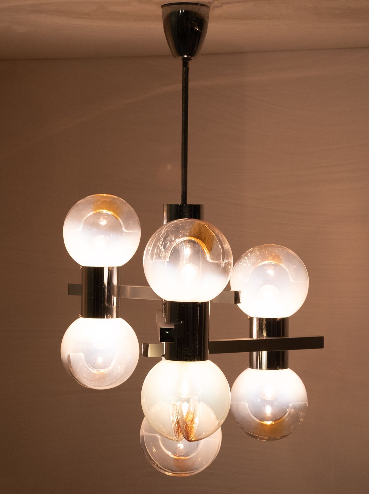 Mazzega Murano Glass Chandelier  1970s Italy photo furniture