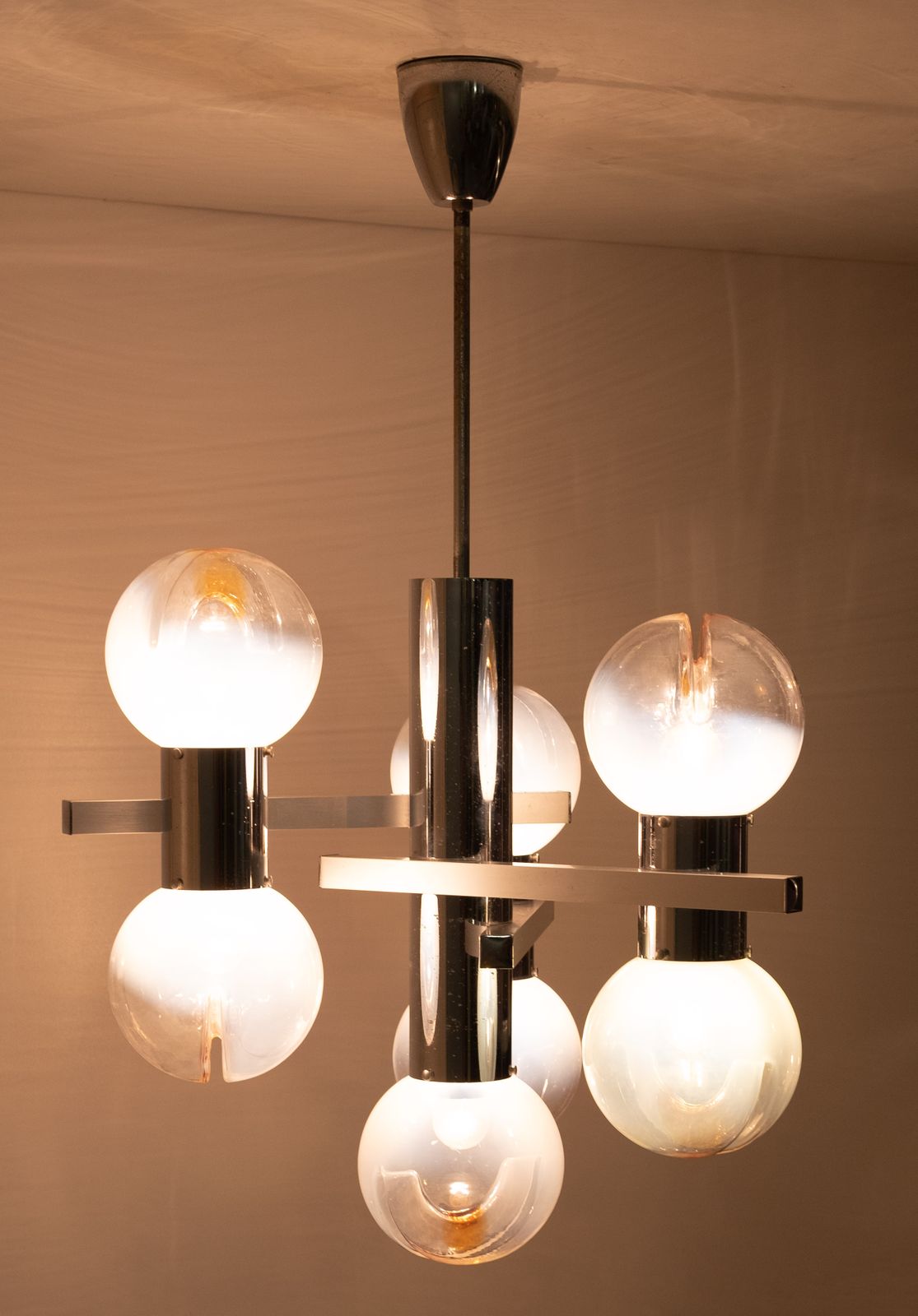 Mazzega Murano Glass Chandelier  1970s Italy photo 1100.0