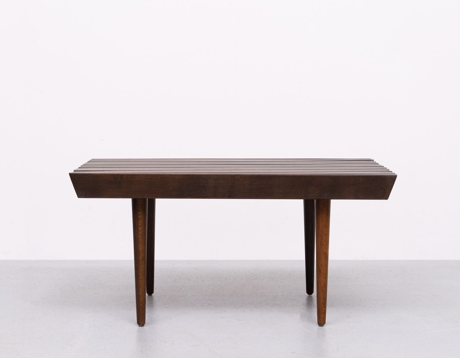1960's Mid Century Modern Danish Style Wood Slat Coffee Table photo Furniture