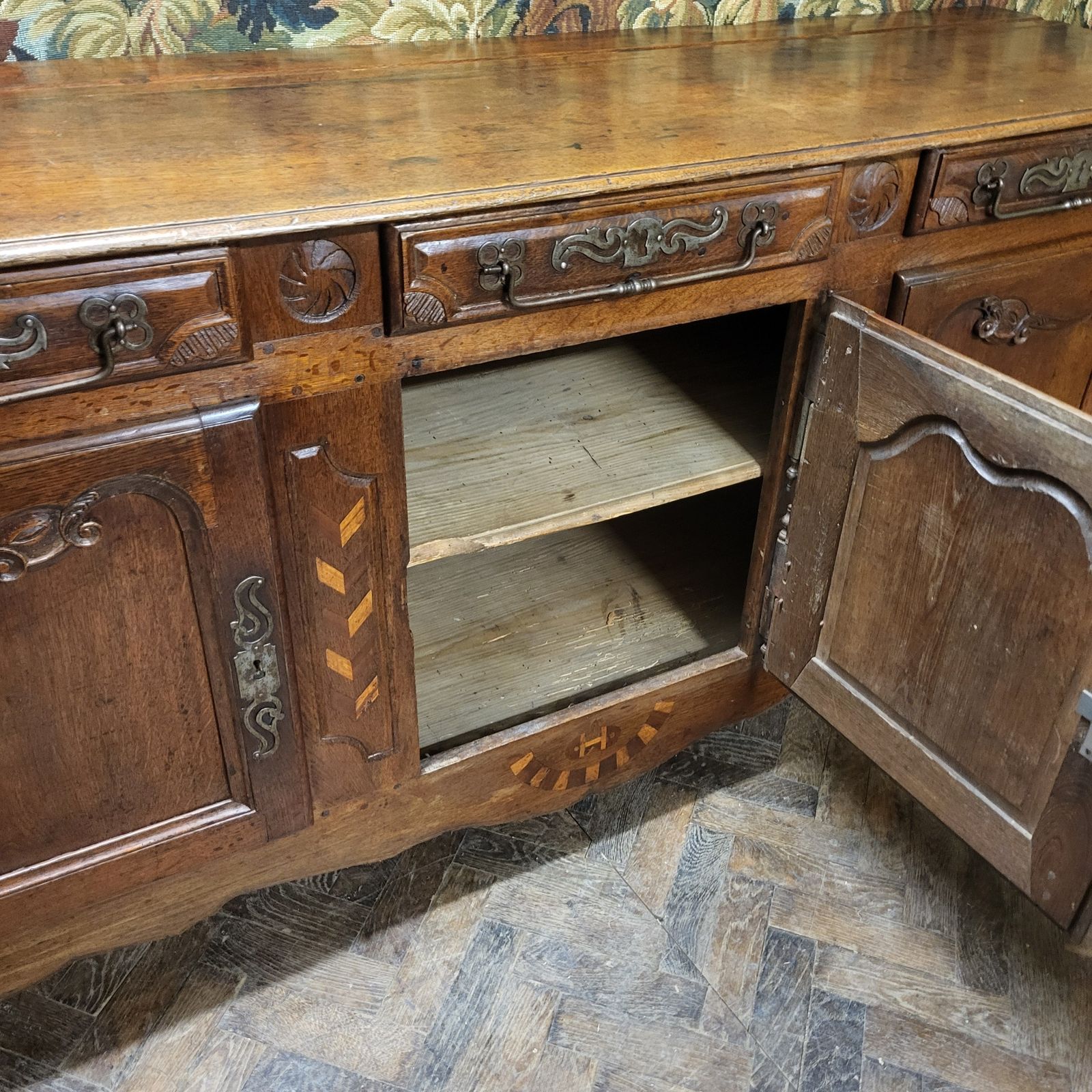 French Oak Enfilade / Antique Dresser Base photo Furniture