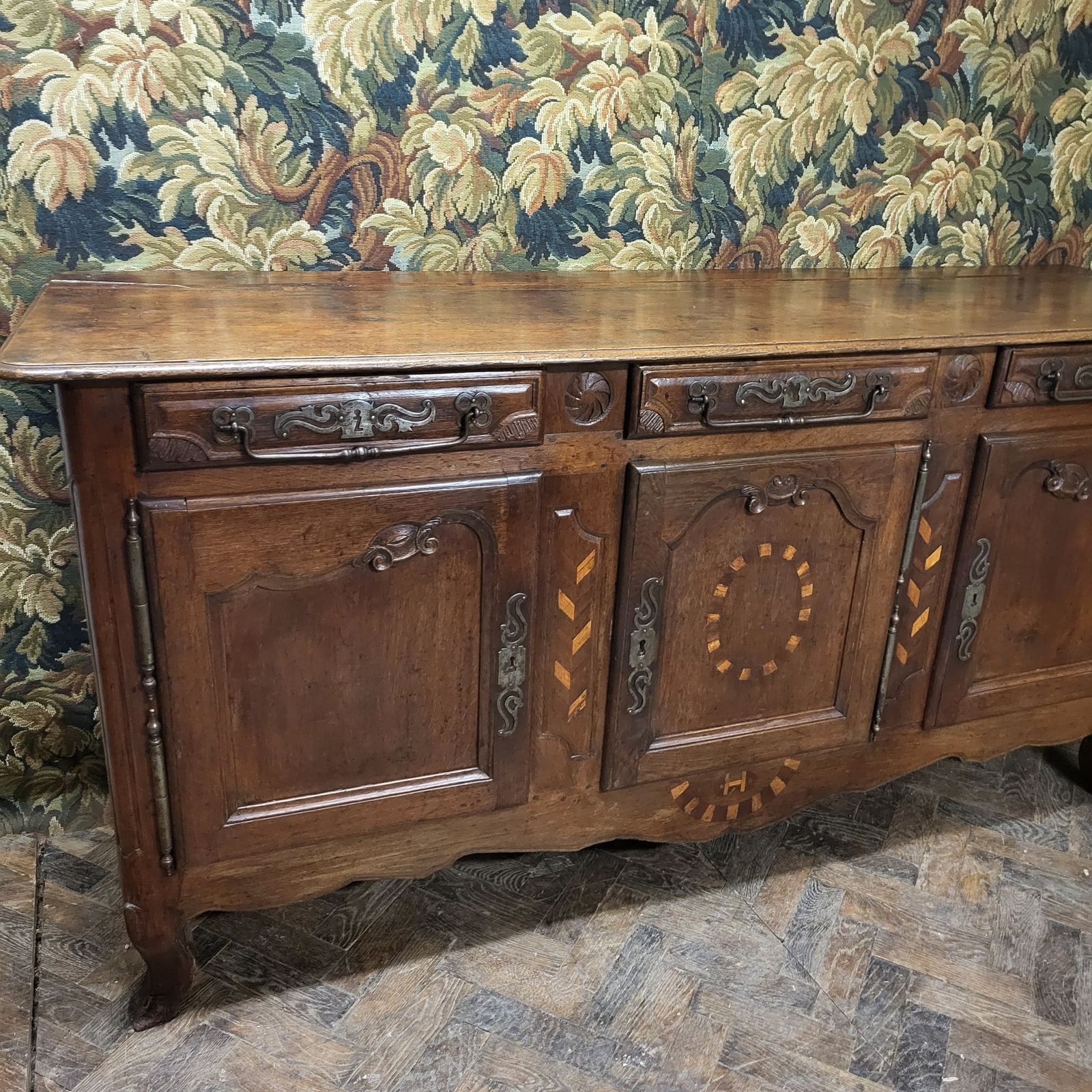 photo for sale French Oak Enfilade / Antique Dresser Base