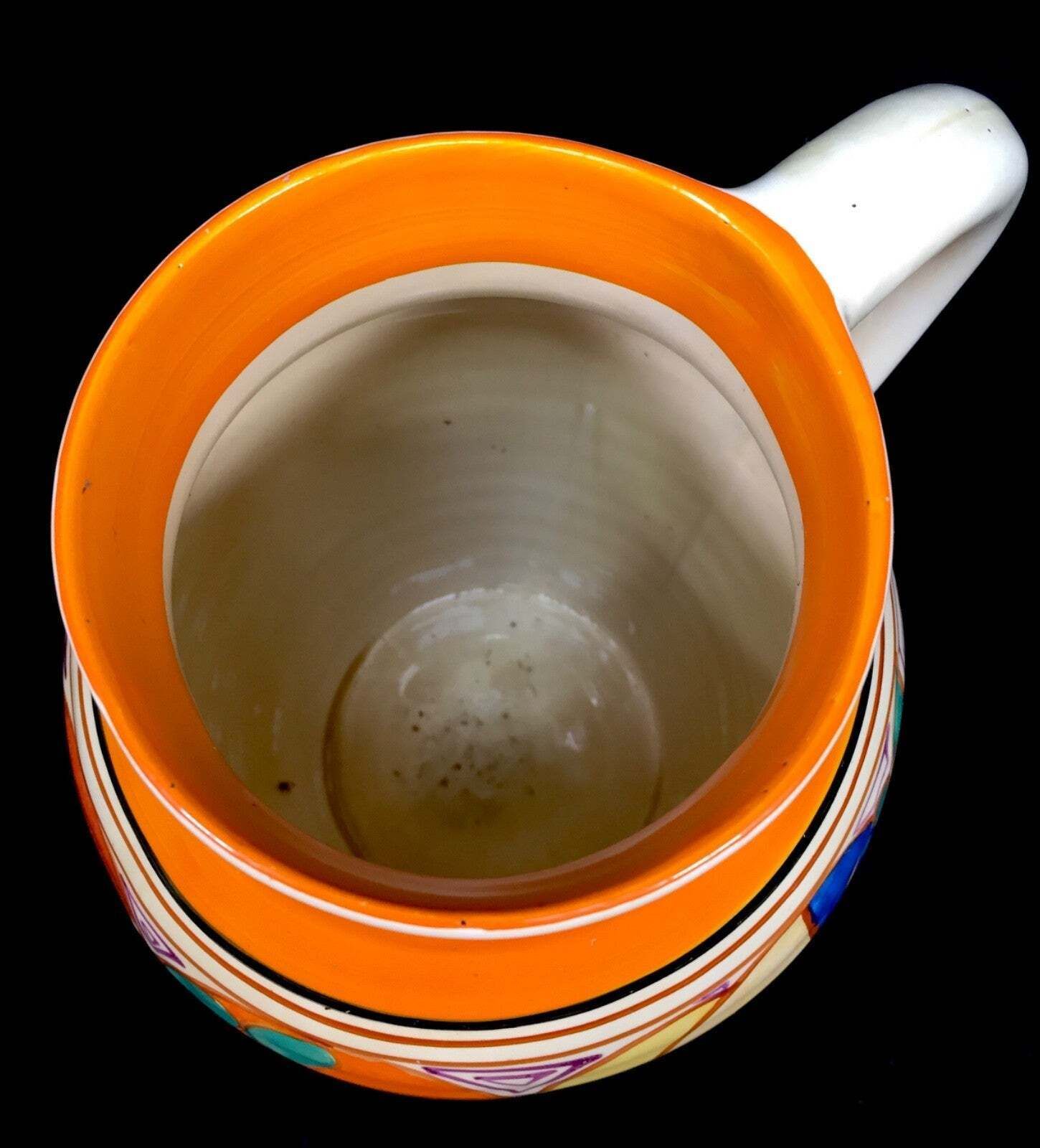 photo for sale Clarice Cliff Melon Picasso Fruit Isis Vase Art Deco Pottery C.1930 / Antique