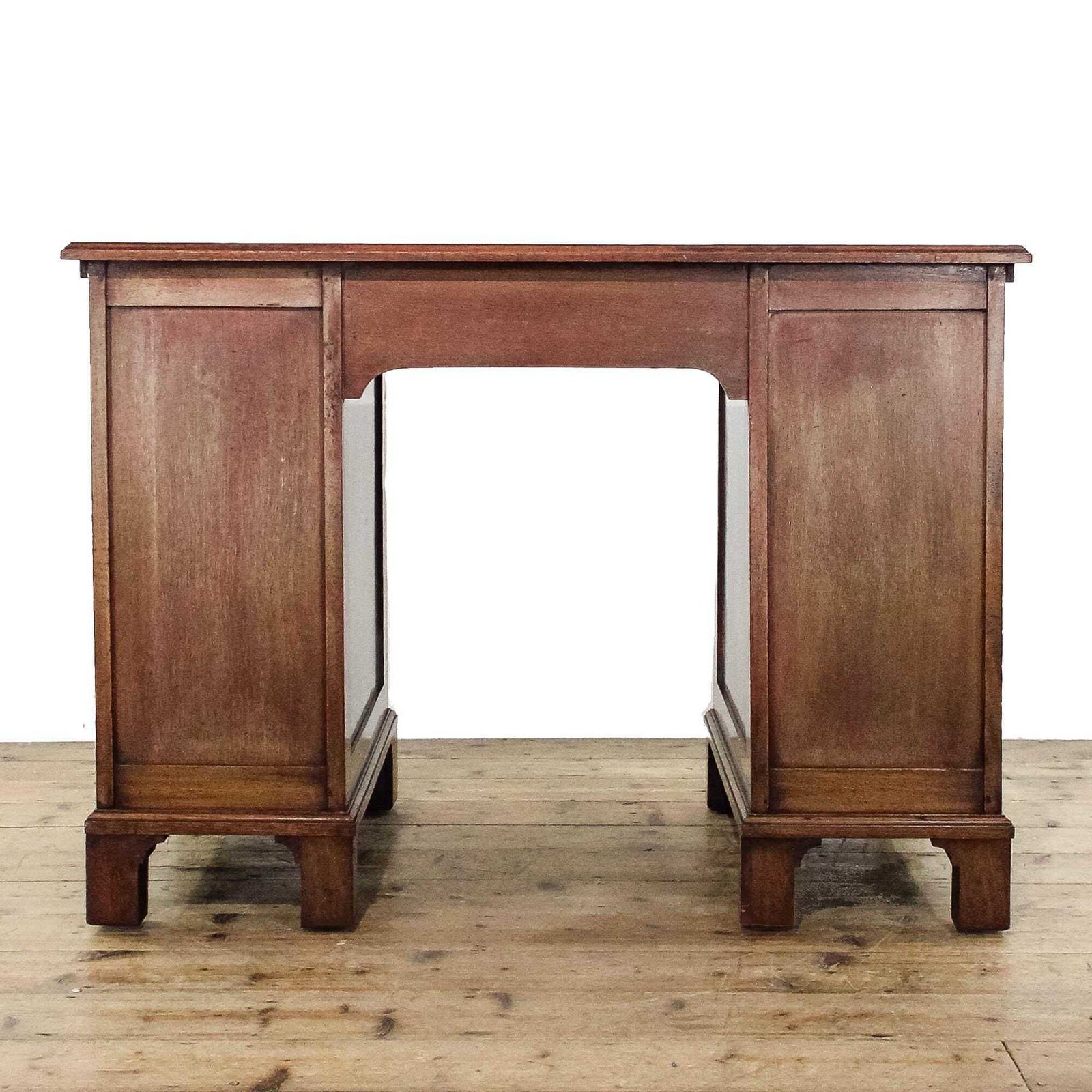 Antique Mahogany Kneehole Desk photo for sale