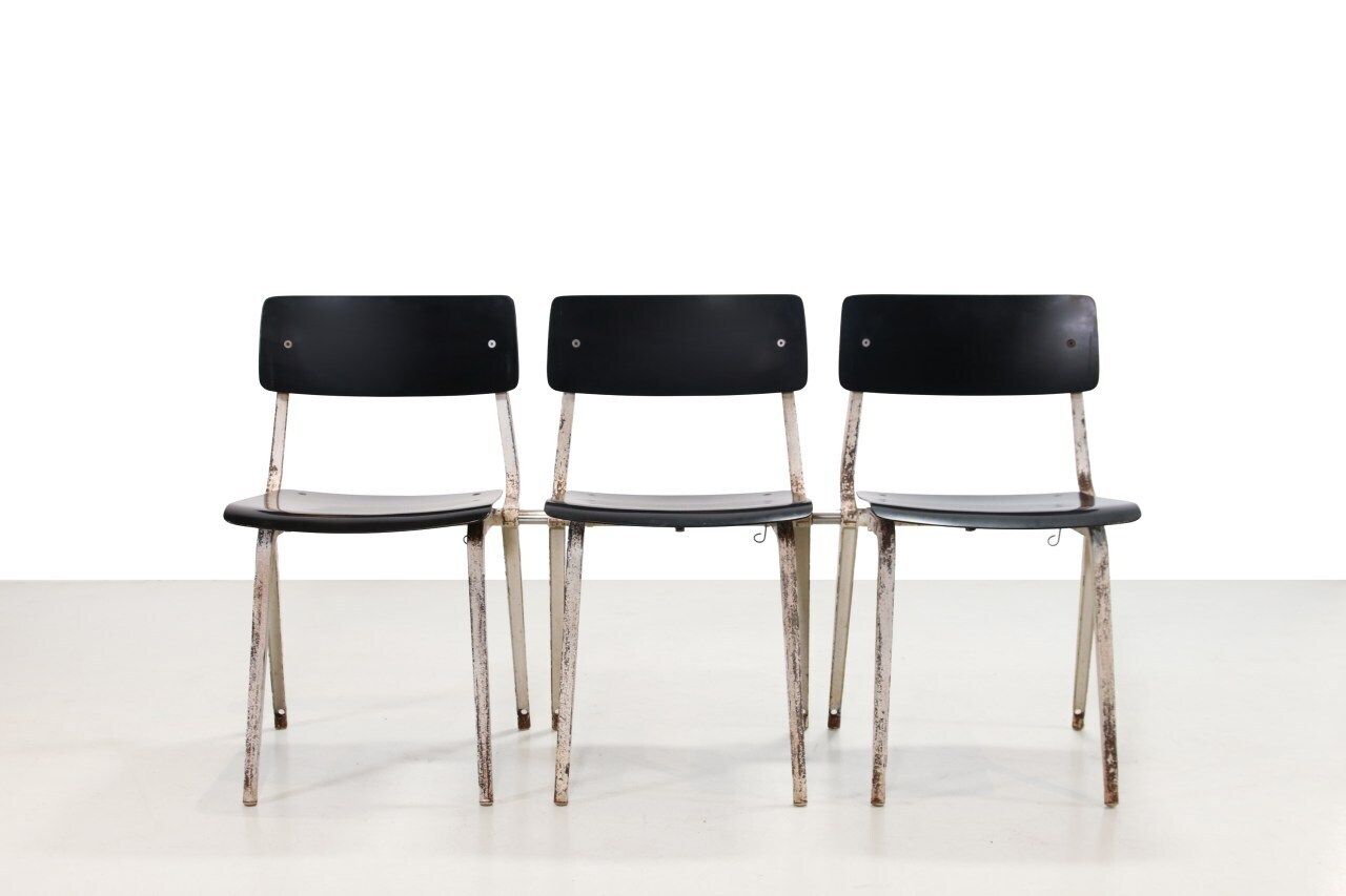 Set Of Six Rare Friso Kramer Revolt Theater Chairs