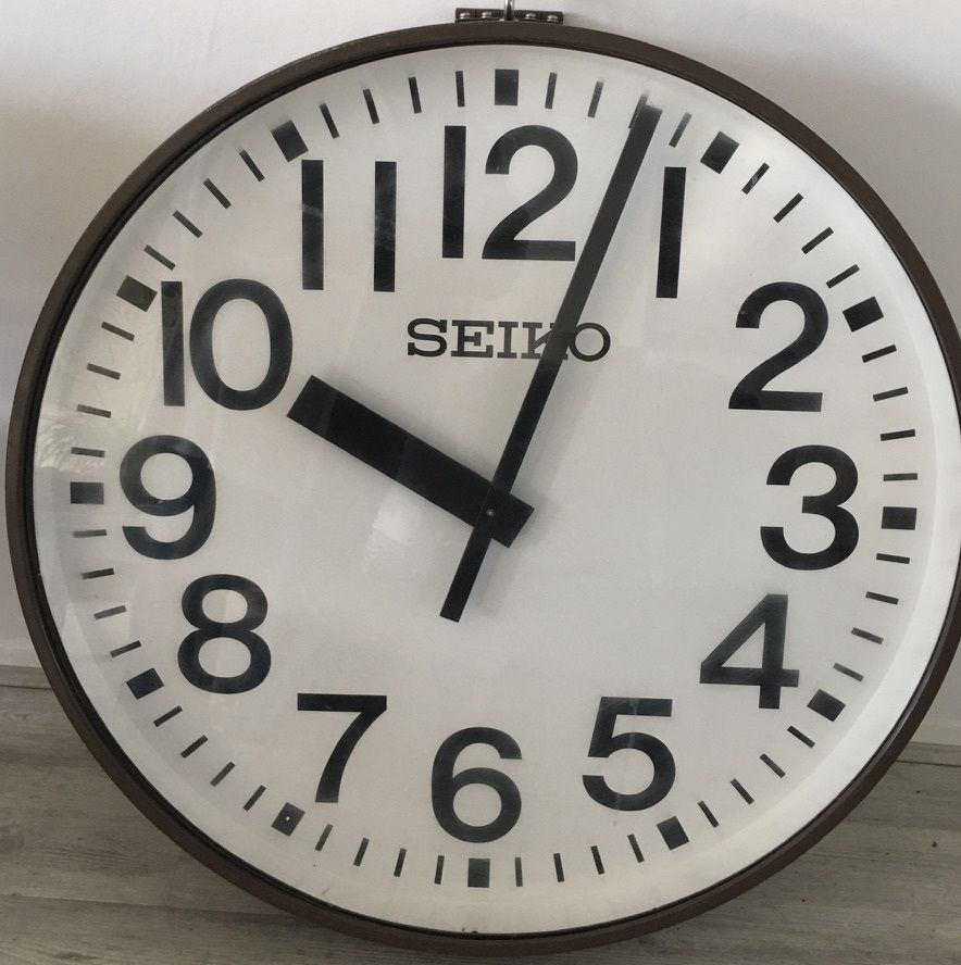 Seiko Giant Industrial Wall Clock photo furniture