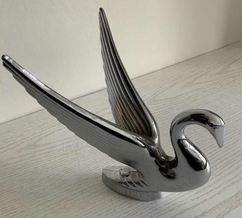 1940's Packard Swan Chrome Car Hood Ornament photo 145.0